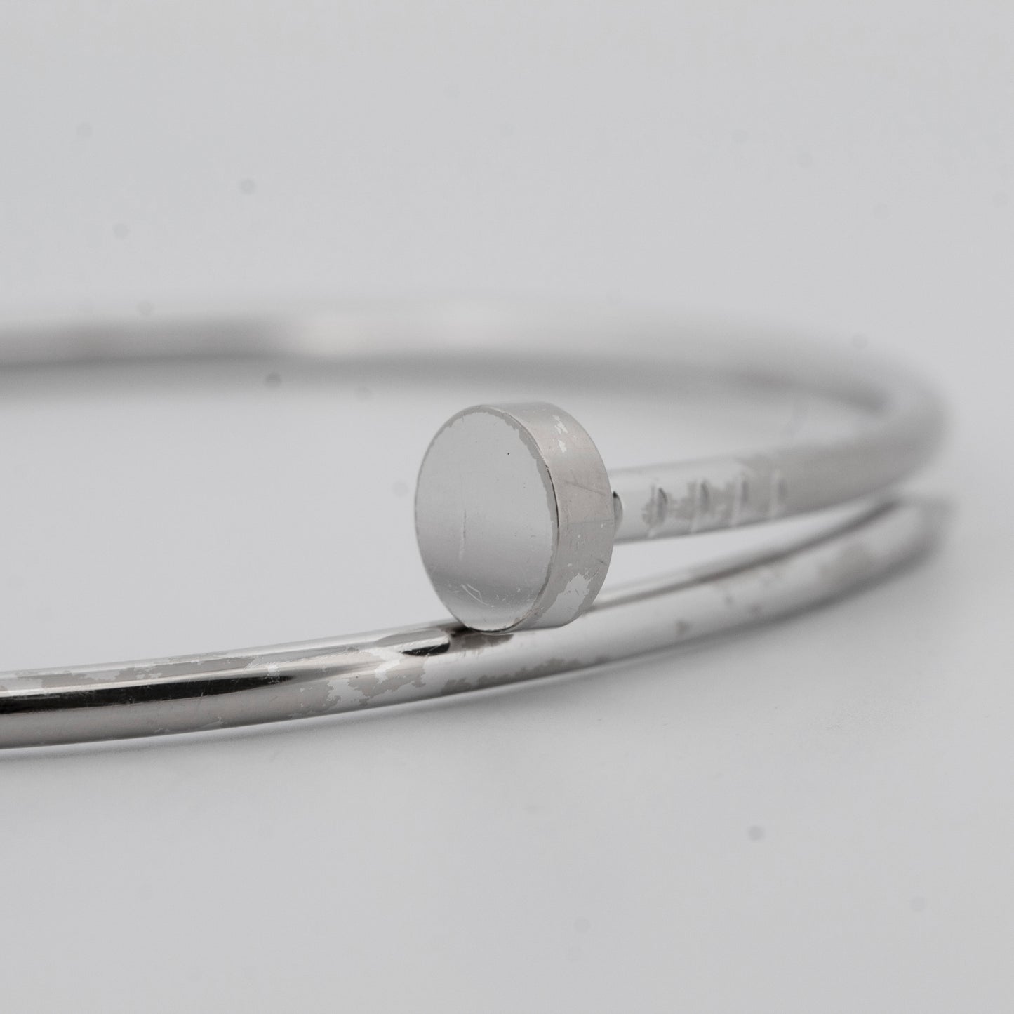 Cartier Juste Un Clou Nail Bracelet Size 20 18K White Gold AU 750 BOX