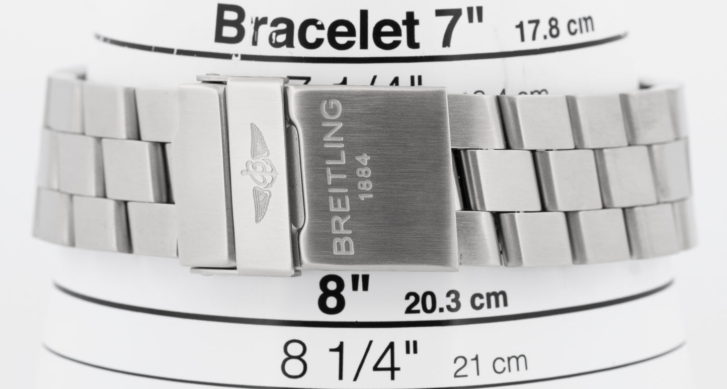PAPERS Breitling Avenger Seawolf 45mm Stainless Black Automatic Watch A17330 BOX