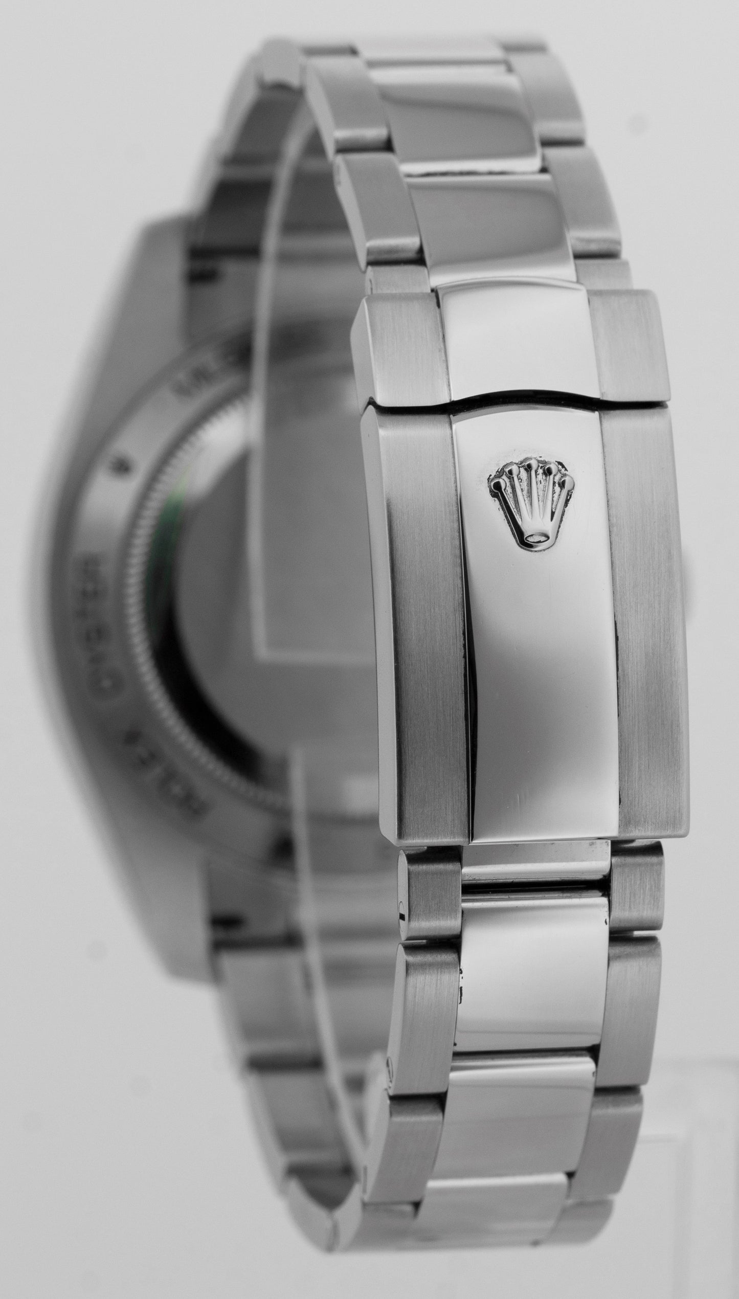 Rolex Milgauss BLACK Green Orange Stainless Steel 40mm Oyster 116400 GV Watch