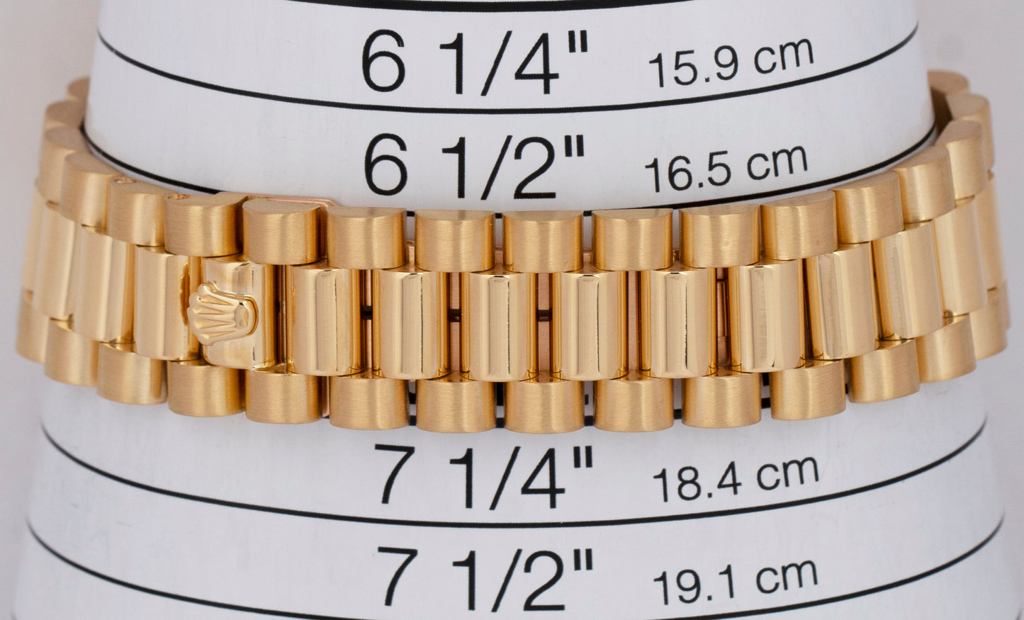 MINT Rolex Day-Date President Champagne 36mm Fluted 18K Yellow Gold Watch 18038