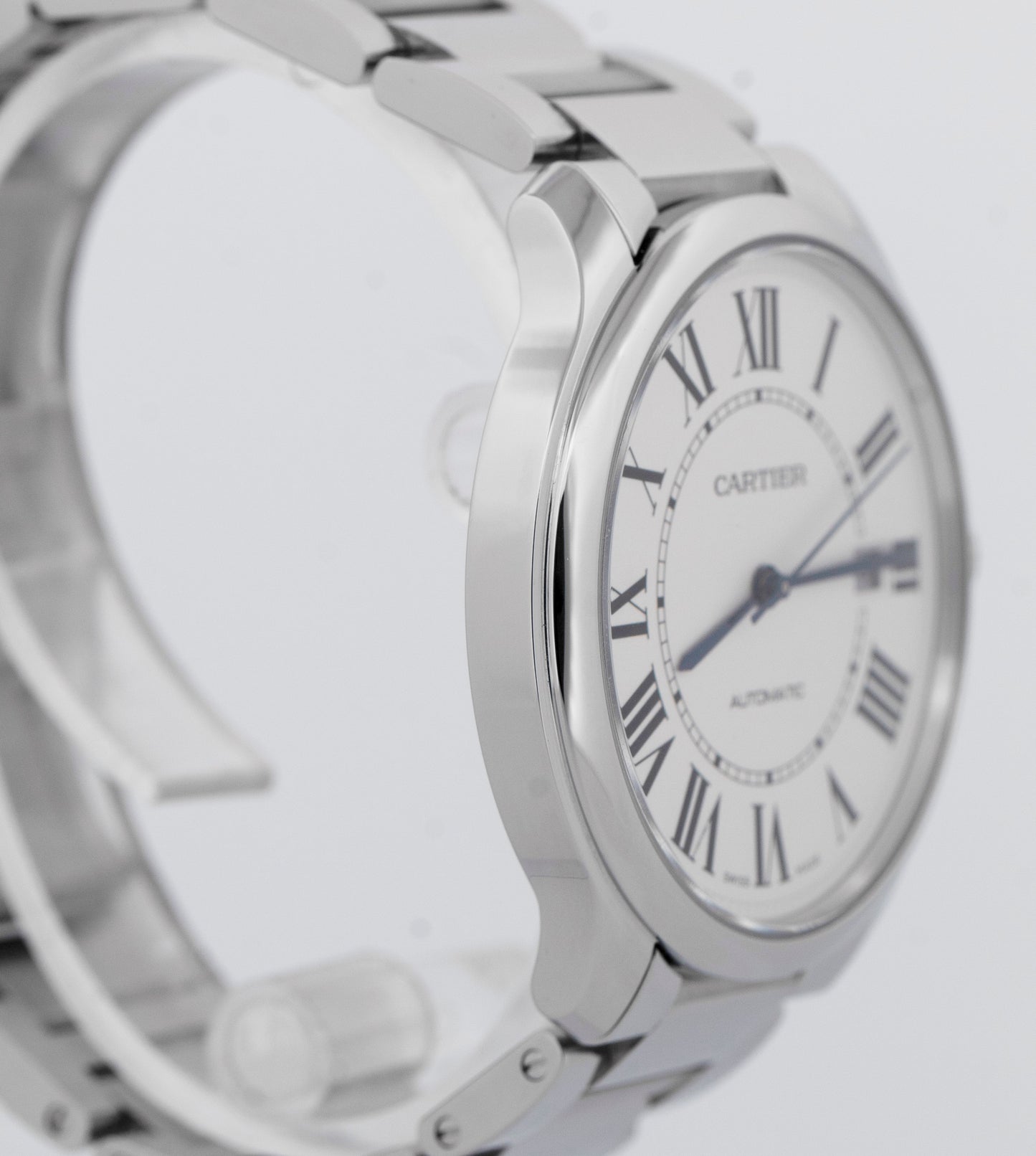 PAPERS Cartier Ronde Must 40mm Stainless Steel Date Watch 4440 / WSRN0035 BOX