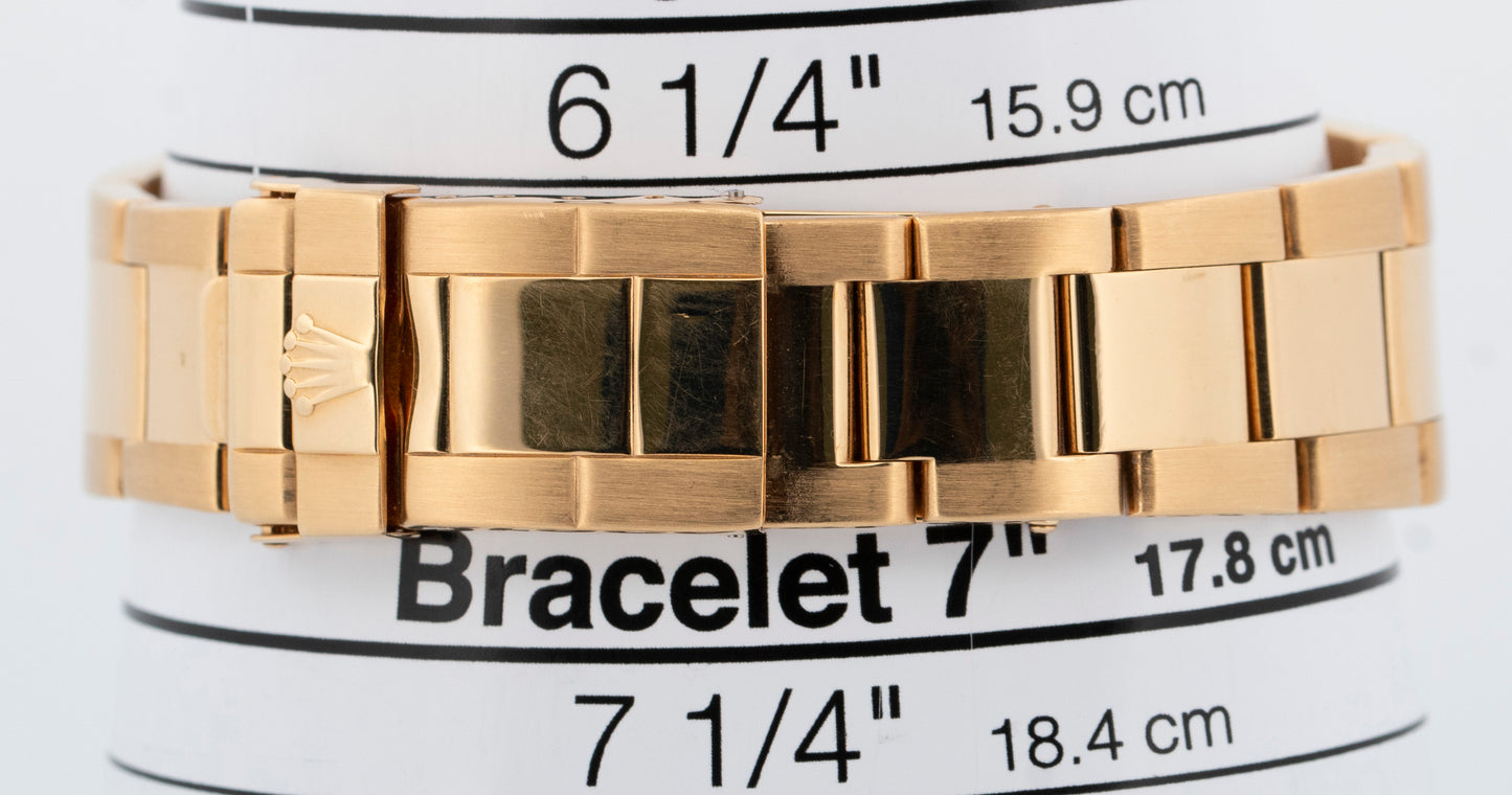 Rolex Yacht-Master 40mm WHITE 18K Yellow Gold Oyster Automatic Watch 16628