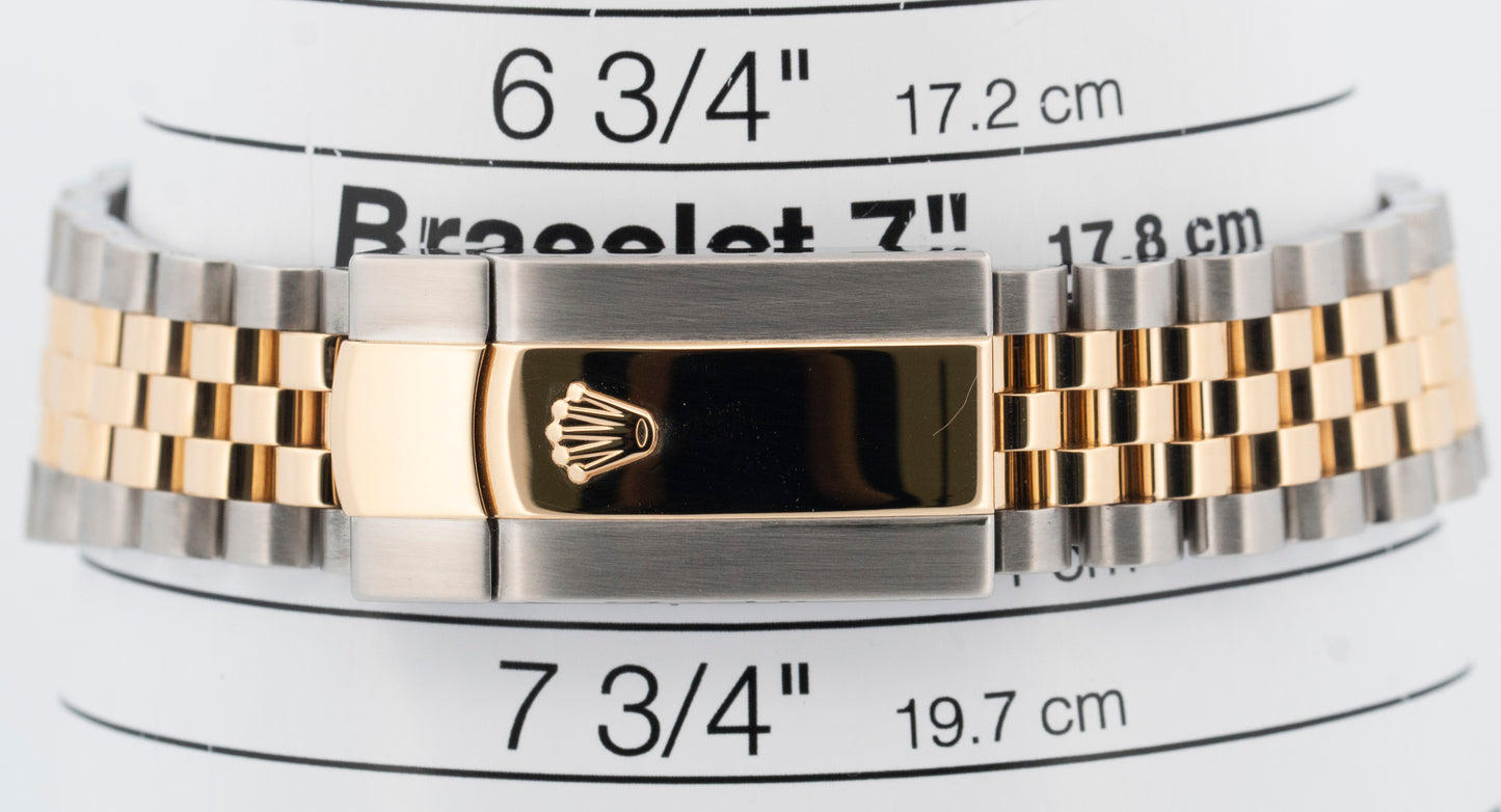 Rolex DateJust 41 DIAMOND Black Two-Tone 18K Yellow Gold Watch 41mm 126333