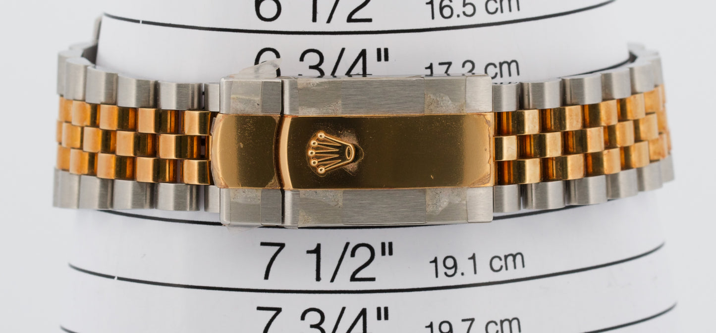 STICKERED 2017 PAPERS Rolex DateJust BLACK DIAMOND 18K JUBILEE 41mm 126333 BOX