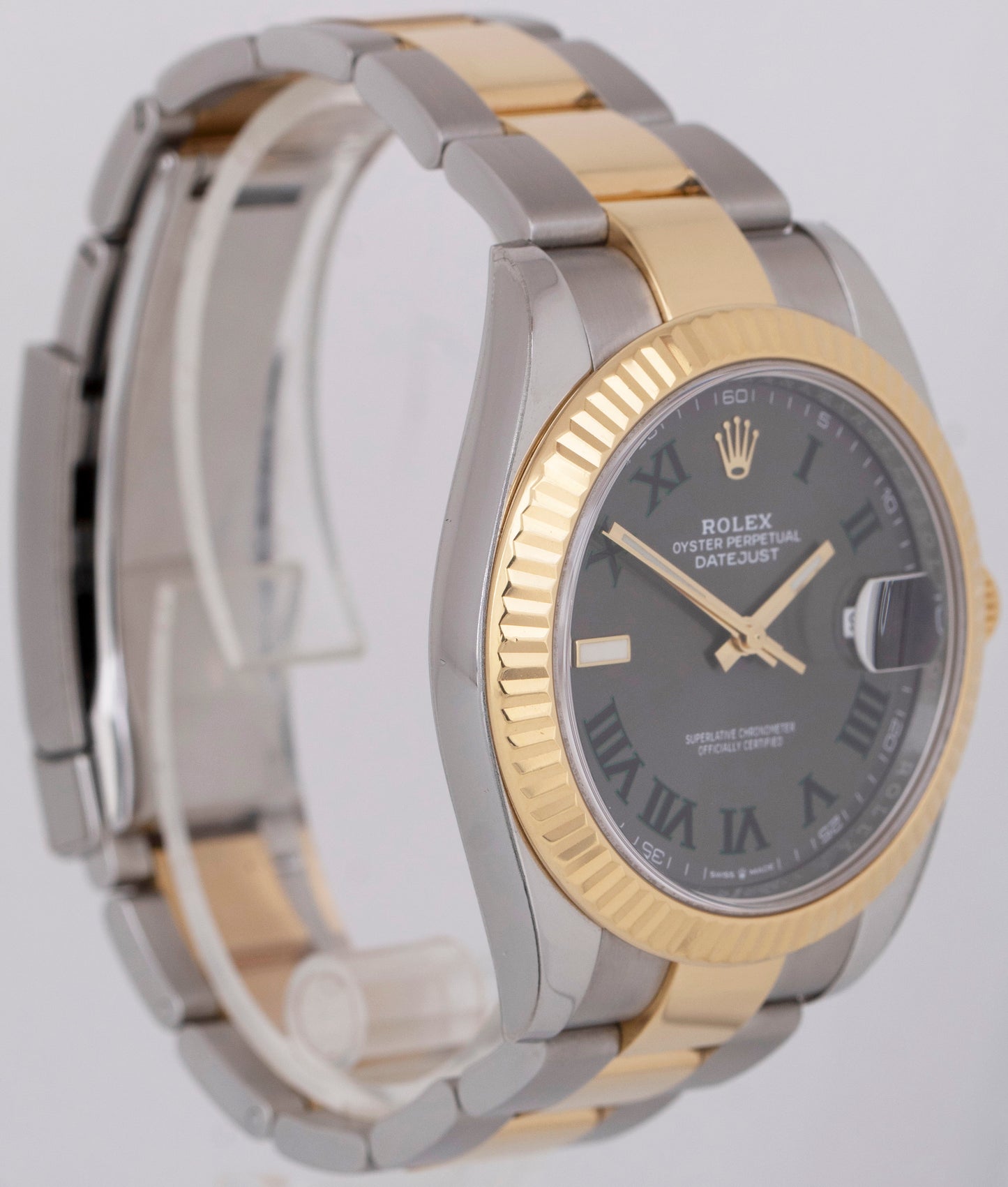 MINT PAPERS Rolex DateJust 41 Wimbledon 18K Gold Two-Tone Oyster 41mm 126333 BOX