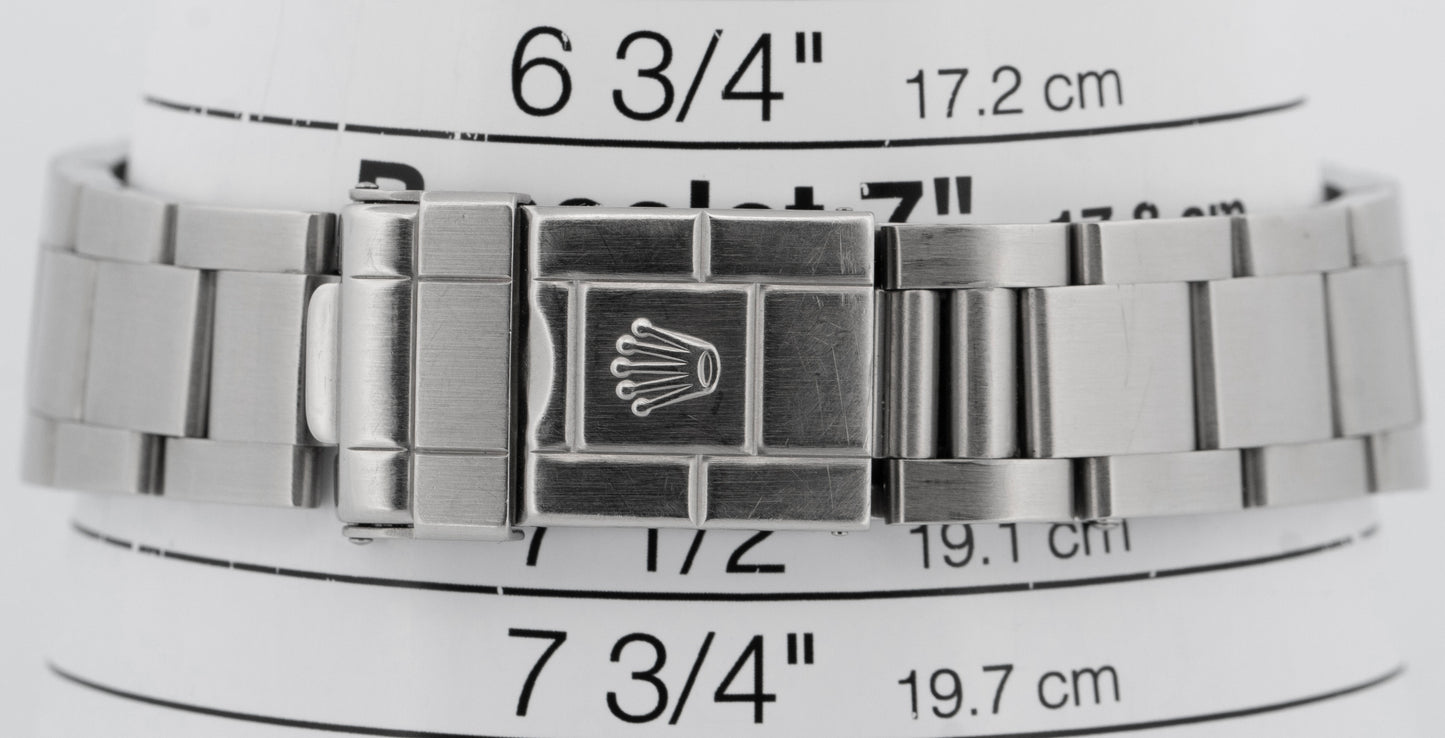 PAPERS UNPOLISHED Rolex Explorer II 40mm BLACK Steel GMT Watch 16570 BOX