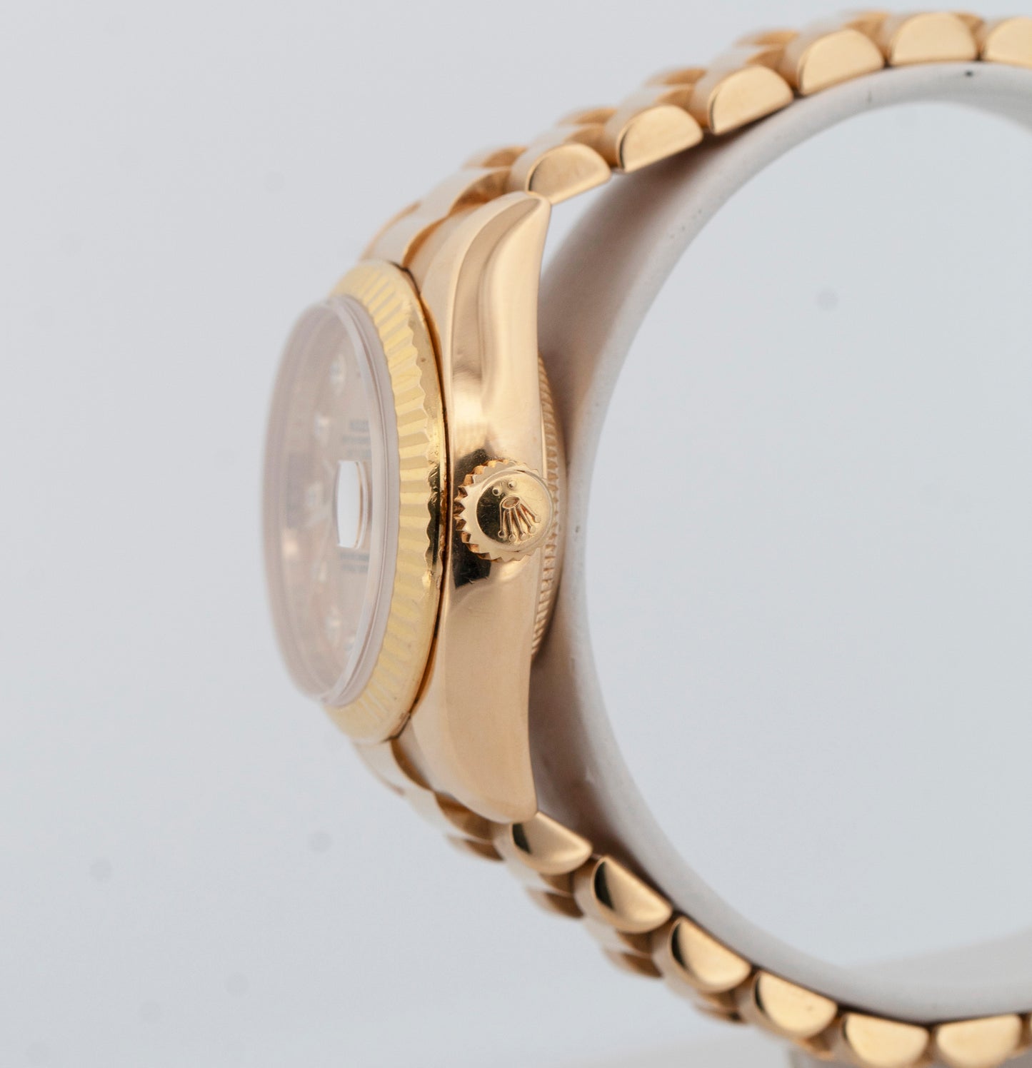 PAPERS Rolex DateJust President DIAMOND 26mm Champagne 18K Gold 179178 BOX