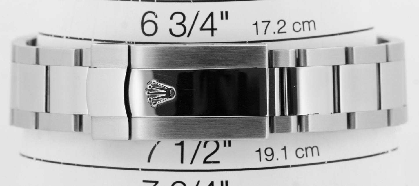 Rolex Milgauss BLACK Green Orange Stainless Steel 40mm Oyster 116400 GV Watch