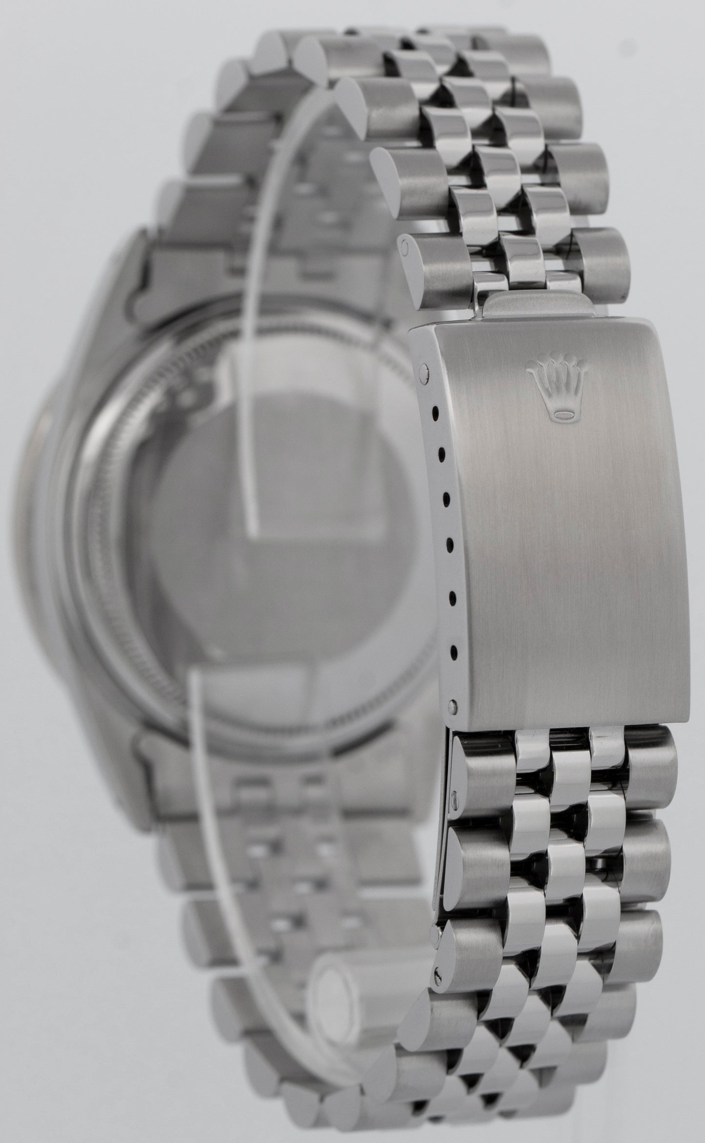 Rolex DateJust 36mm Blue Stainless Steel DIAMOND Automatic Jubilee Watch 1603