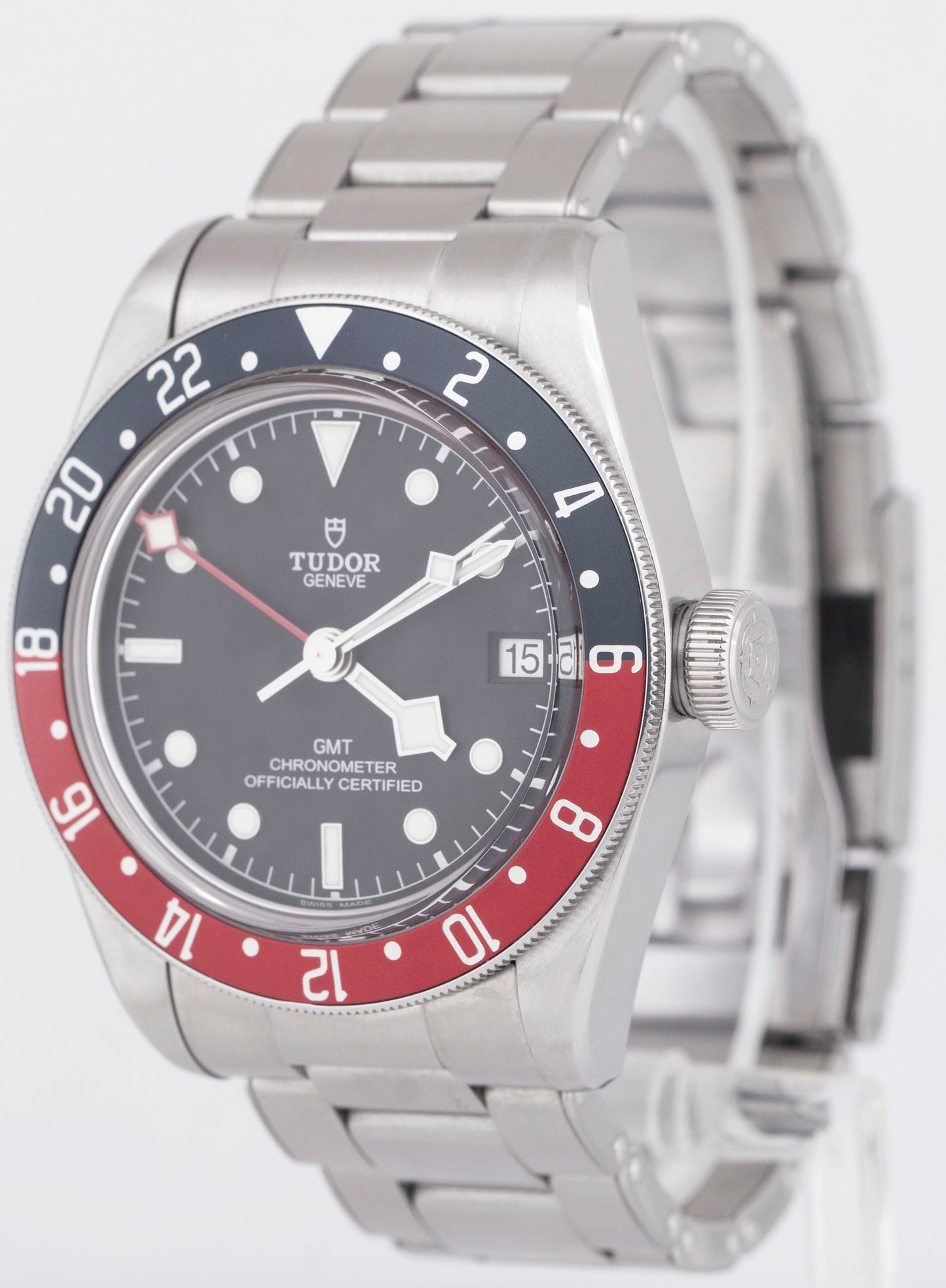 PAPERS Tudor Black Bay 41 GMT 41mm PEPSI Red Blue Stainless Steel 79830 RB BOX
