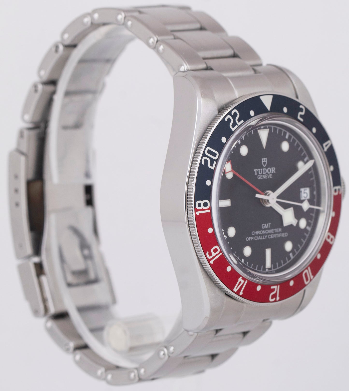 PAPERS Tudor Black Bay 41 GMT 41mm PEPSI Red Blue Stainless Steel 79830 RB BOX