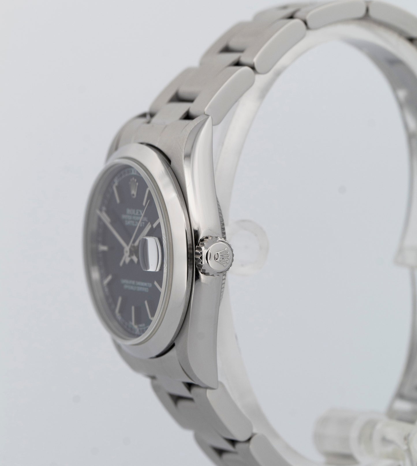 PAPERS Ladies Rolex DateJust Blue 31mm Stainless Steel Oyster Watch 78240 BOX