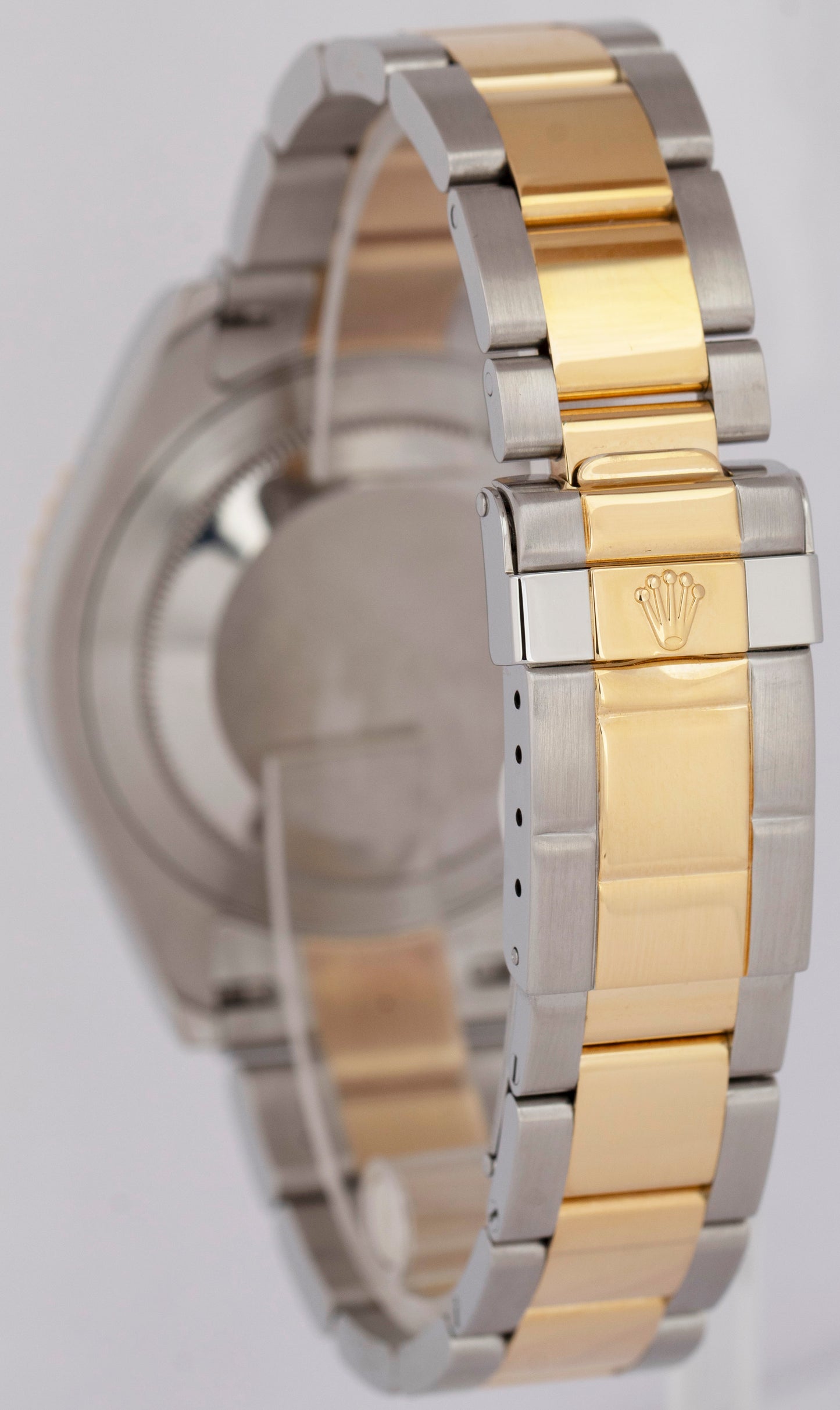 PAPERS Rolex Yacht-Master 40mm WHITE REHAUT Two-Tone 18K Yellow Gold 16623 BOX