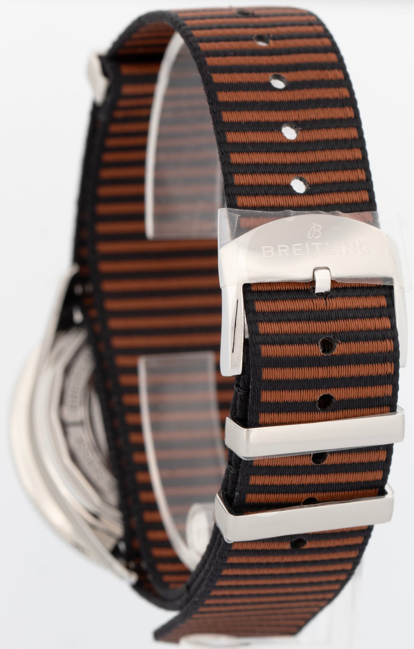 STICKERED Breitling Superocean Heritage Brown Stainless 42mm Watch A10370 BOX