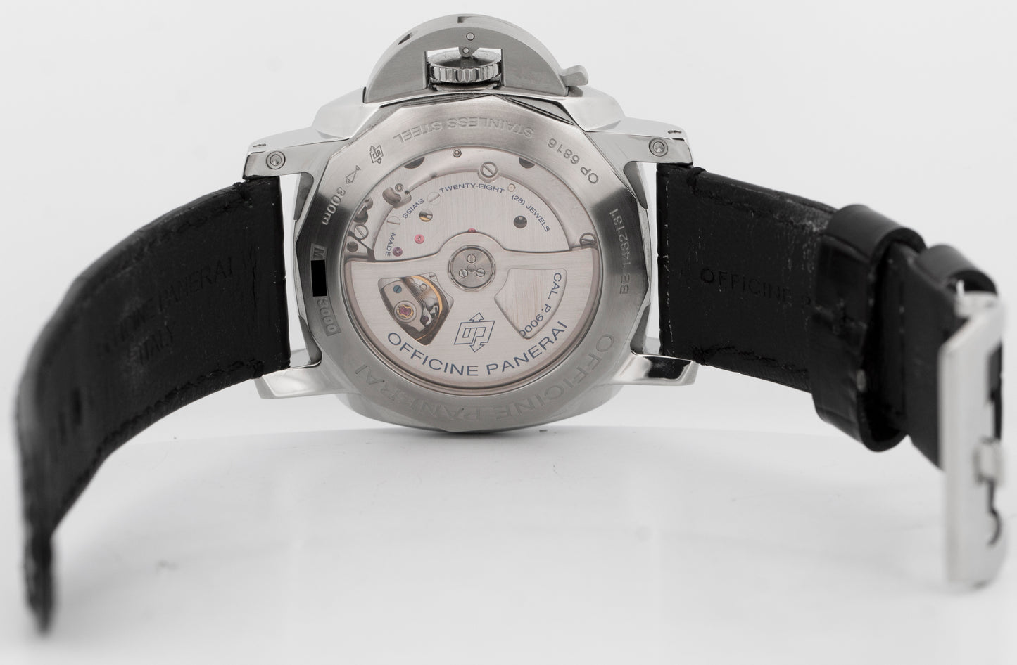 Panerai Luminor Marina PAM00359 Steel Arabic Black 44mm Automatic Date Watch