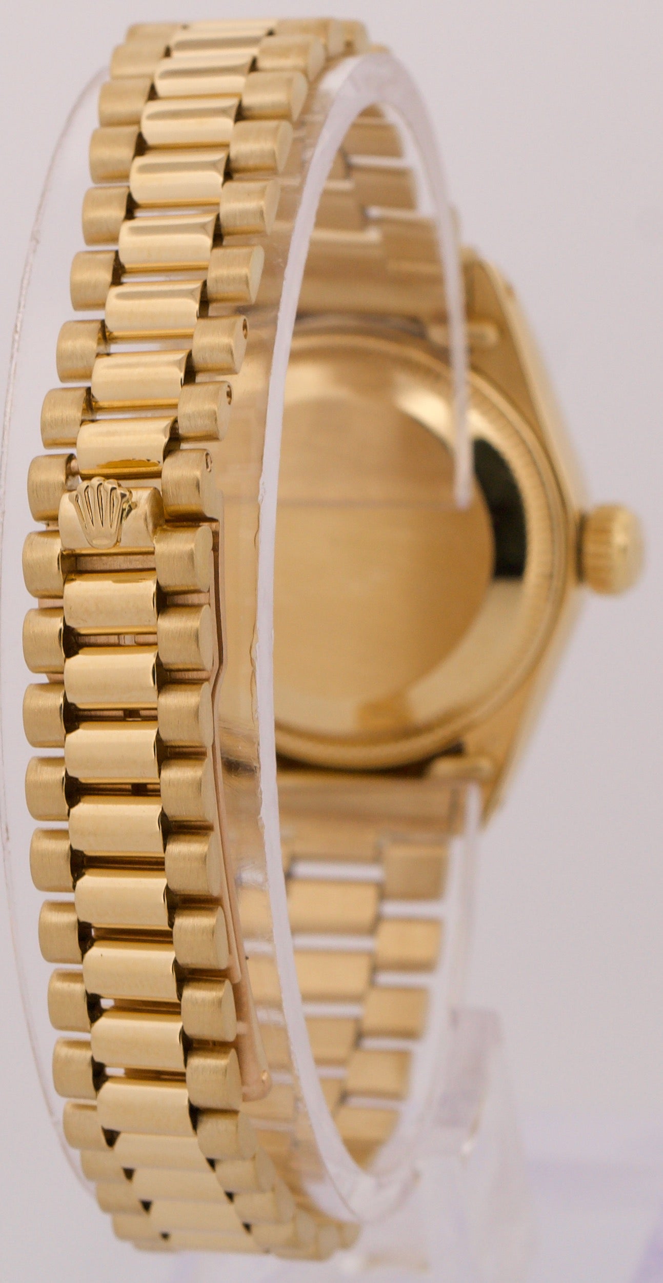 VINTAGE Rolex DateJust President 26mm CHAMPAGNE 18K Yellow Gold Fluted 6917