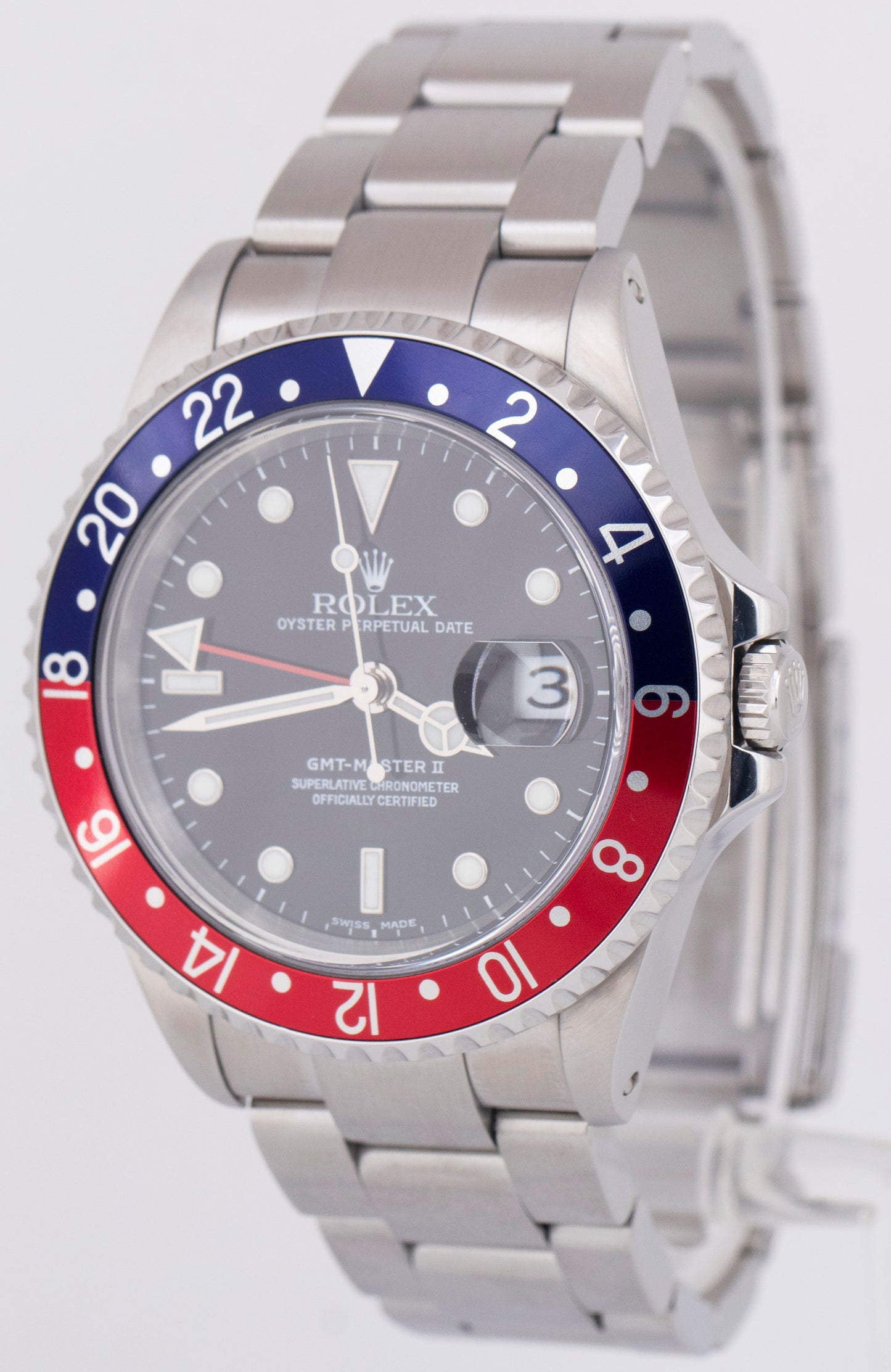 MINT 2024 RSC Rolex GMT-Master II PEPSI 40mm Pepsi Blue Red 16710 Watch BOX