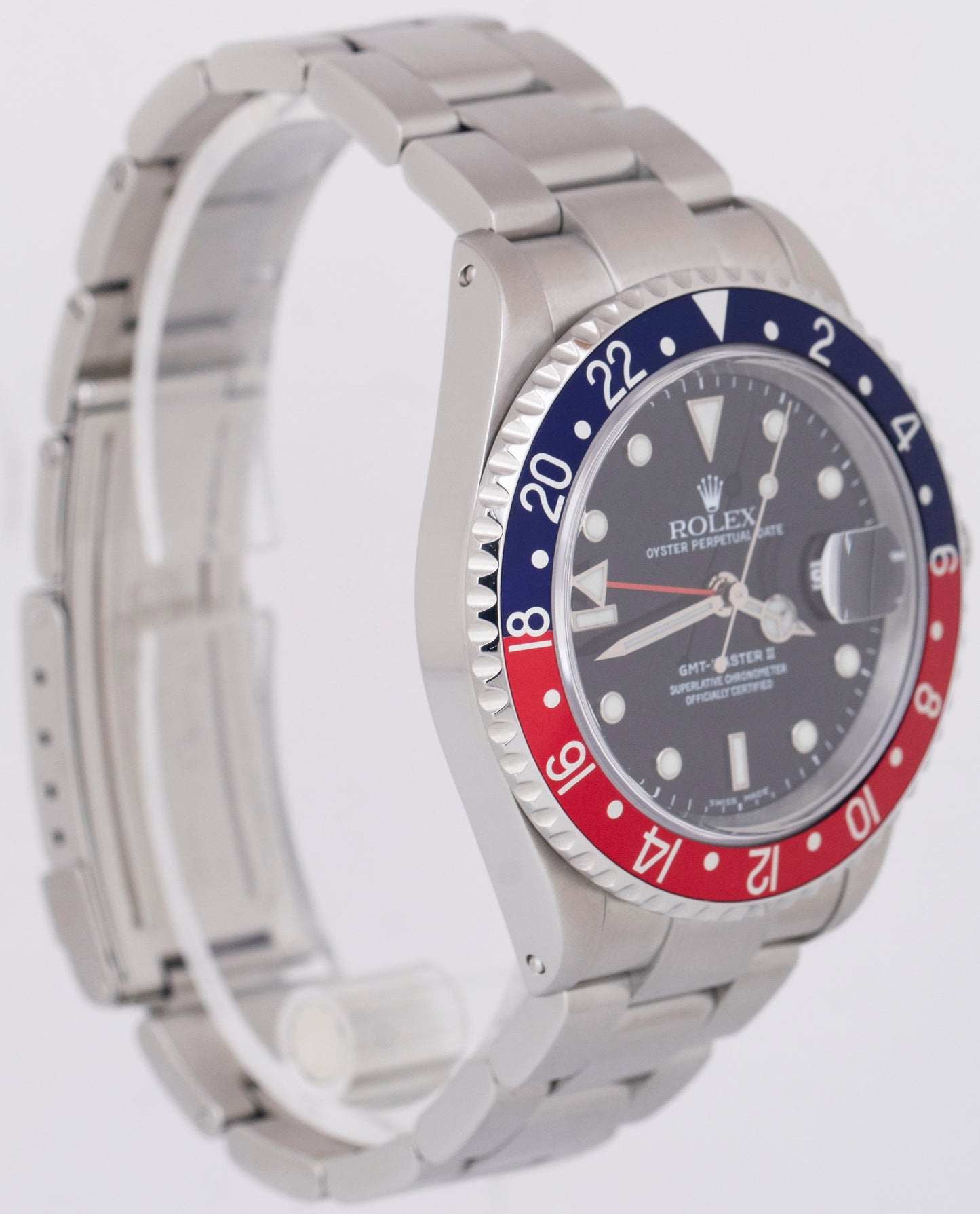 MINT 2024 RSC Rolex GMT-Master II PEPSI 40mm Pepsi Blue Red 16710 Watch BOX