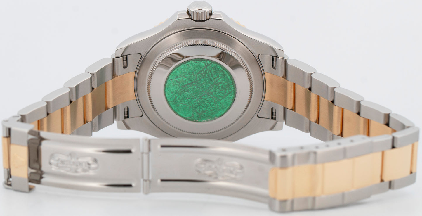 PAPERS Rolex Yacht-Master 40mm TAHITIAN MOP 18K Gold Two-Tone 16623 Watch BOX