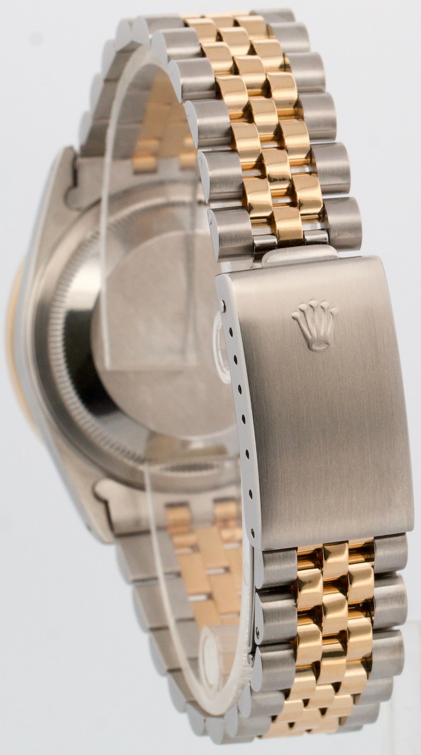 Rolex DateJust 36mm CHAMPAGNE DIAMOND Two-Tone 18K Gold Steel JUBILEE 16233