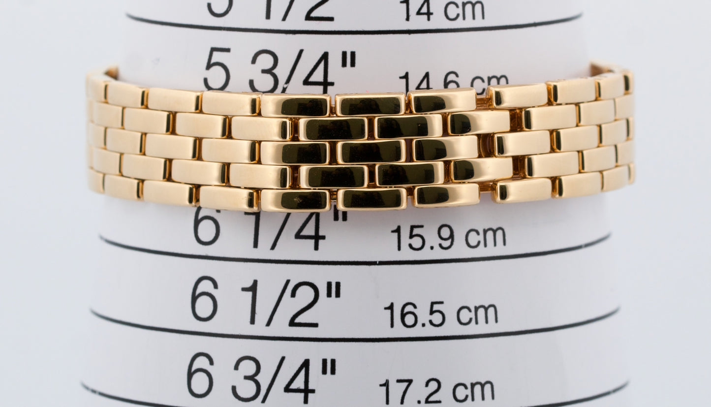 Ladies Cartier Panthere Small IVORY ROMAN 18K Yellow Gold 22mm Quartz 866911