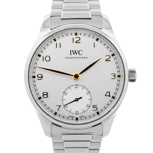 2024 IWC Portugieser PAPERS Stainless Steel Silver 40mm Watch IW358303 BOX