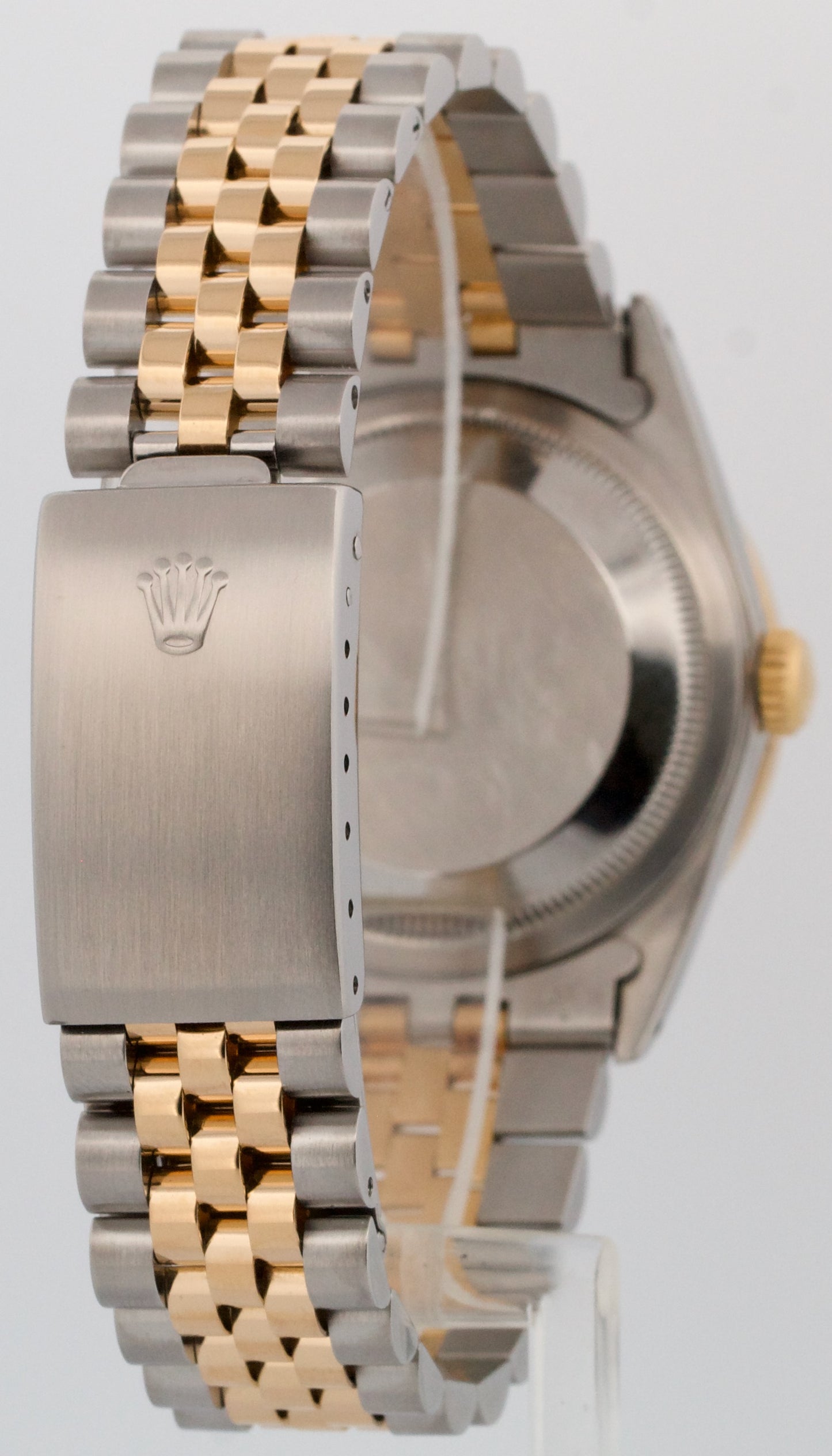Rolex DateJust 36mm CHAMPAGNE DIAMOND Two-Tone 18K Gold Steel JUBILEE 16233