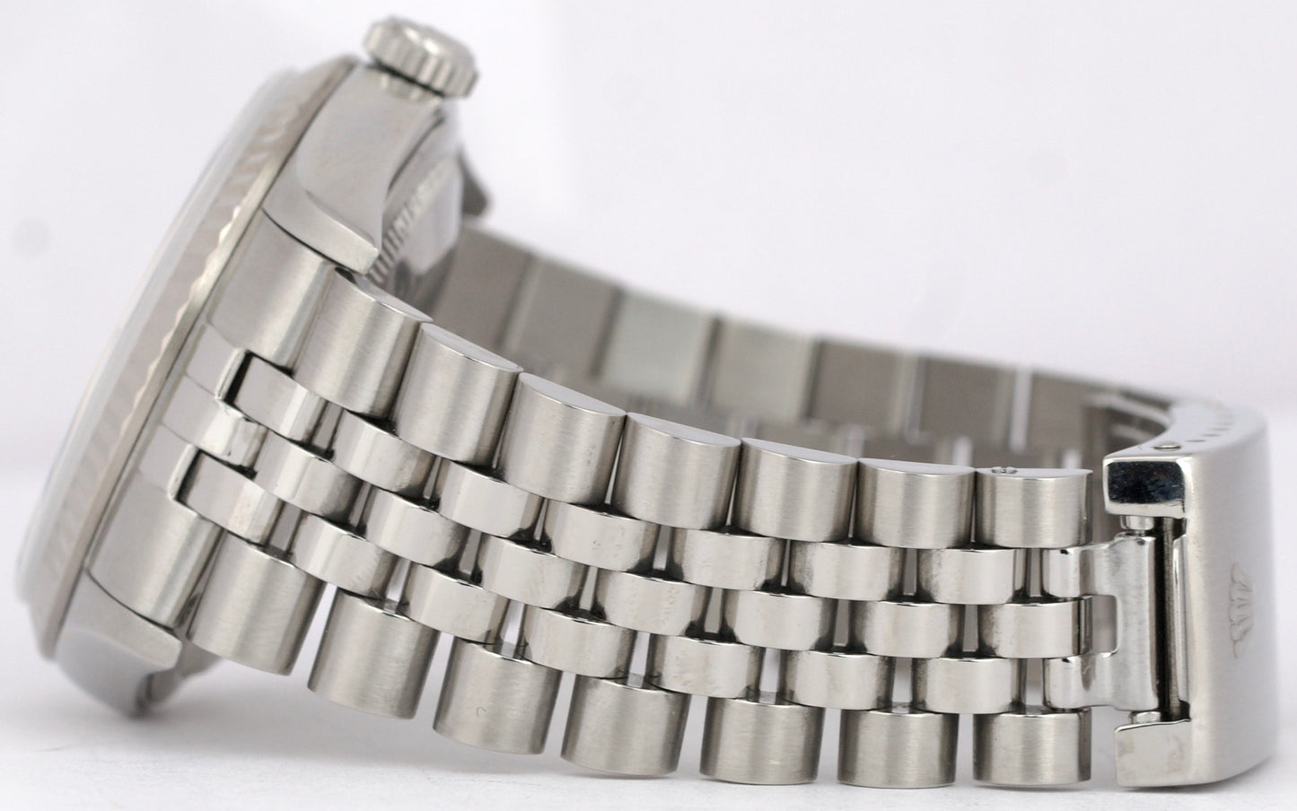 Rolex DateJust SILVER 36mm Stainless Steel JUBILEE 18K White Gold 16234 Watch