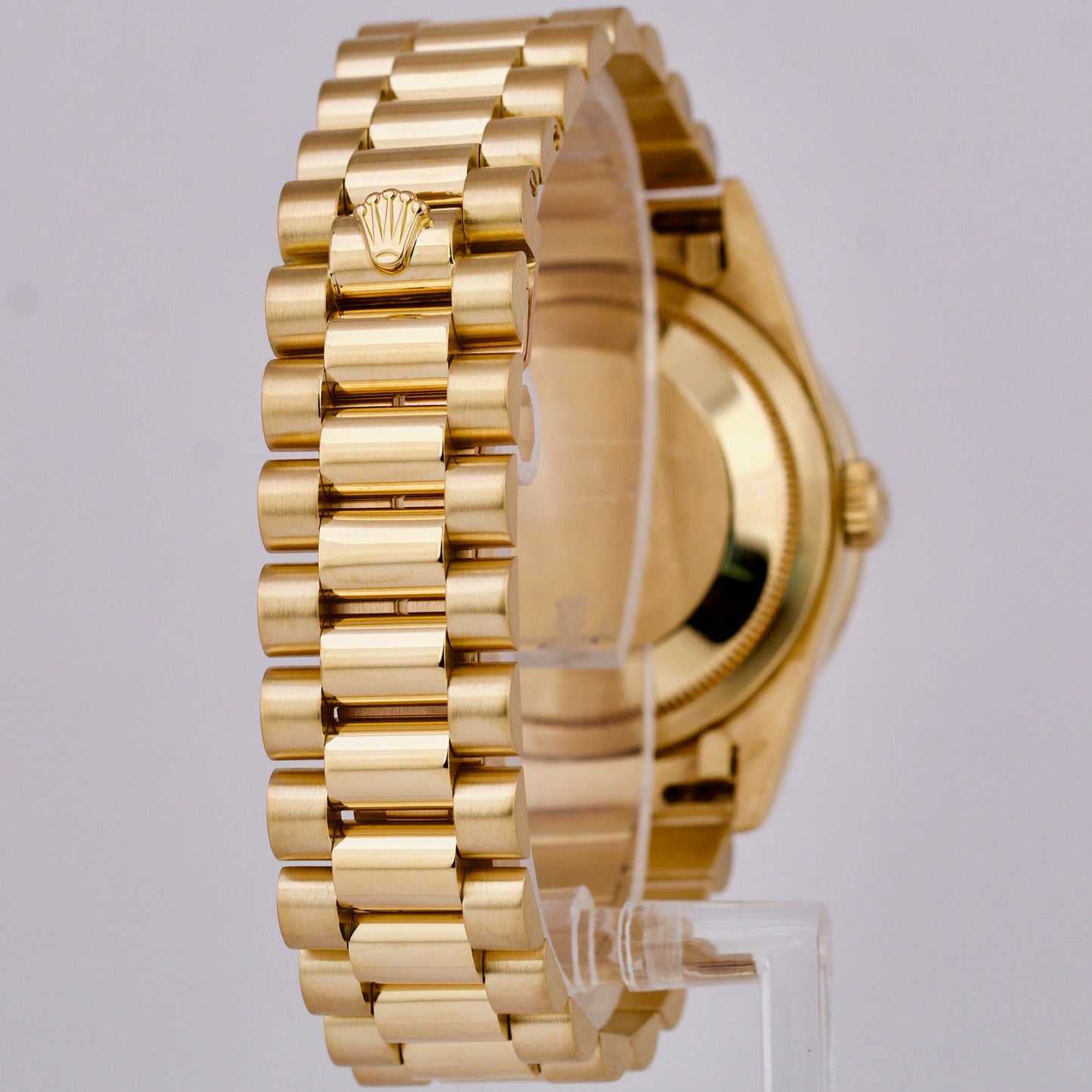 Rolex Day-Date President 36mm DIAMOND RUBY 18K Yellow Gold Quickset Watch 18238
