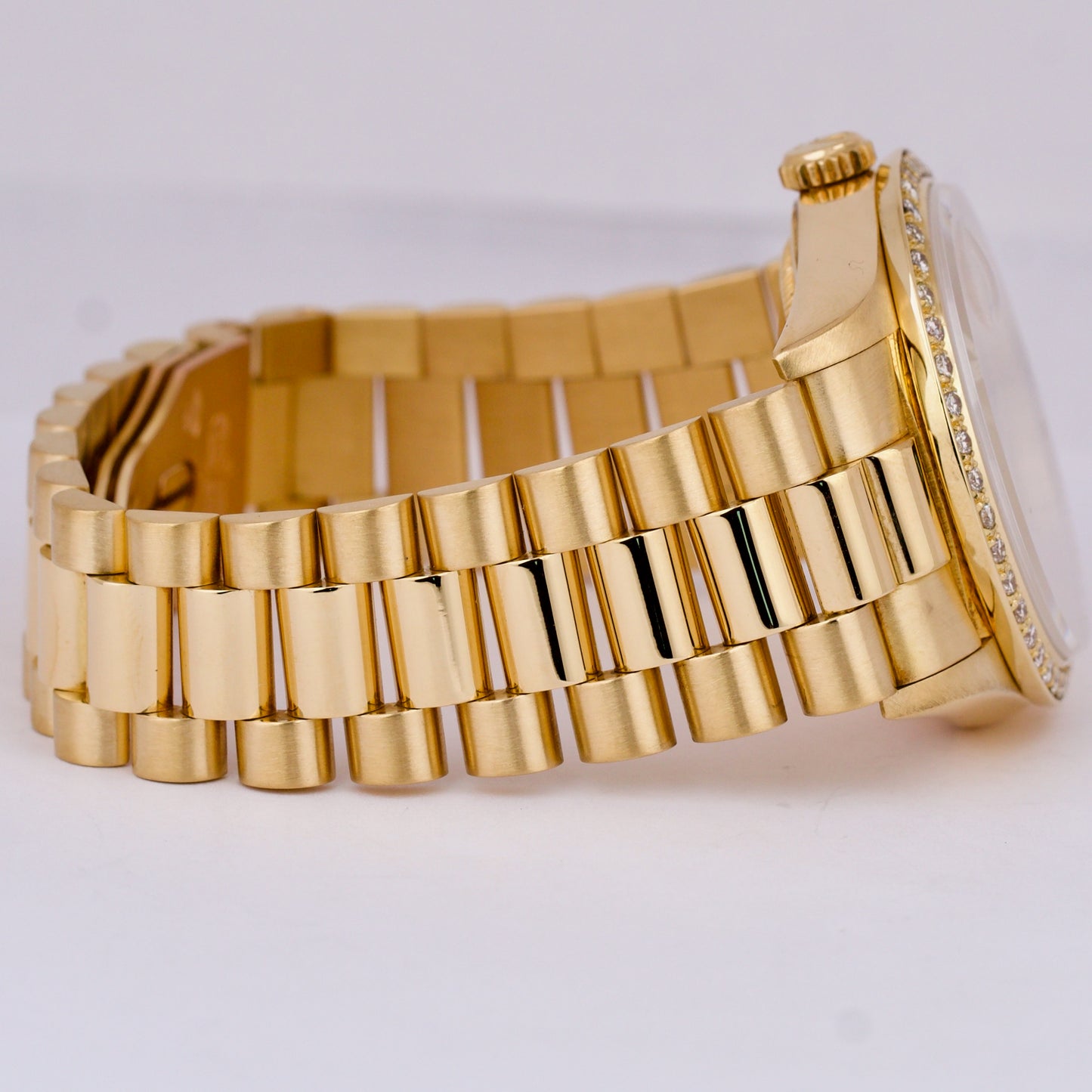 Rolex Day-Date President 36mm DIAMOND RUBY 18K Yellow Gold Quickset Watch 18238