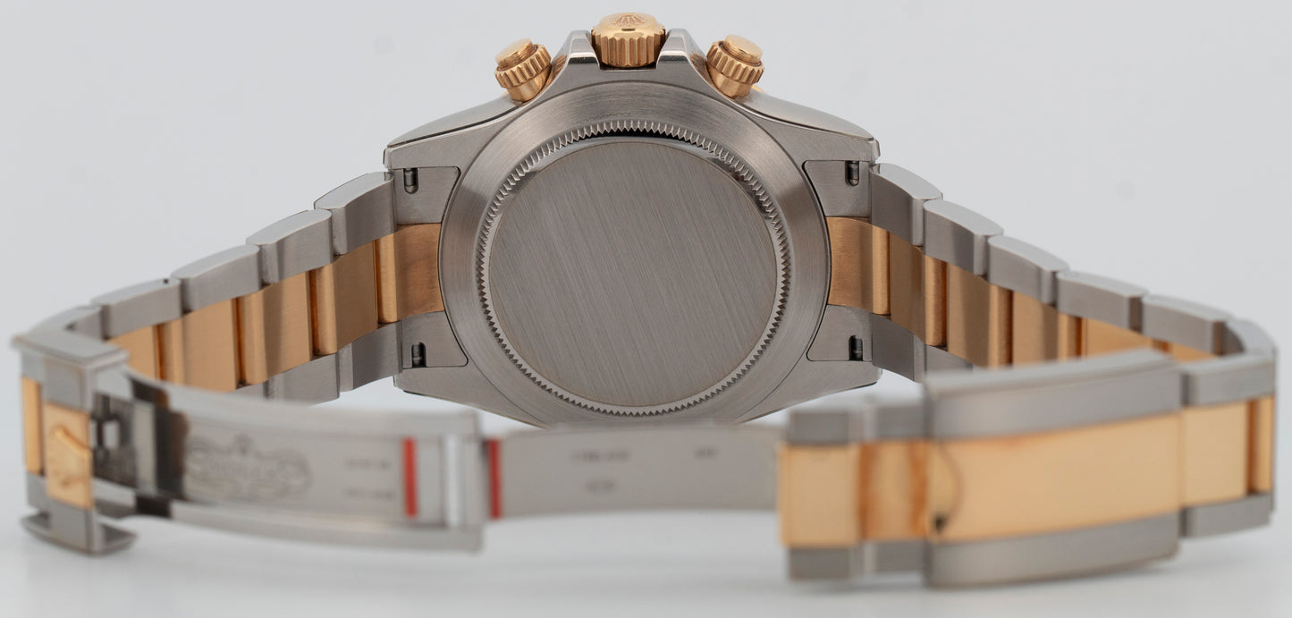 PAPERS Rolex Daytona Cosmograph BLUE RACING 116503 18K Gold Two-Tone Watch BOX