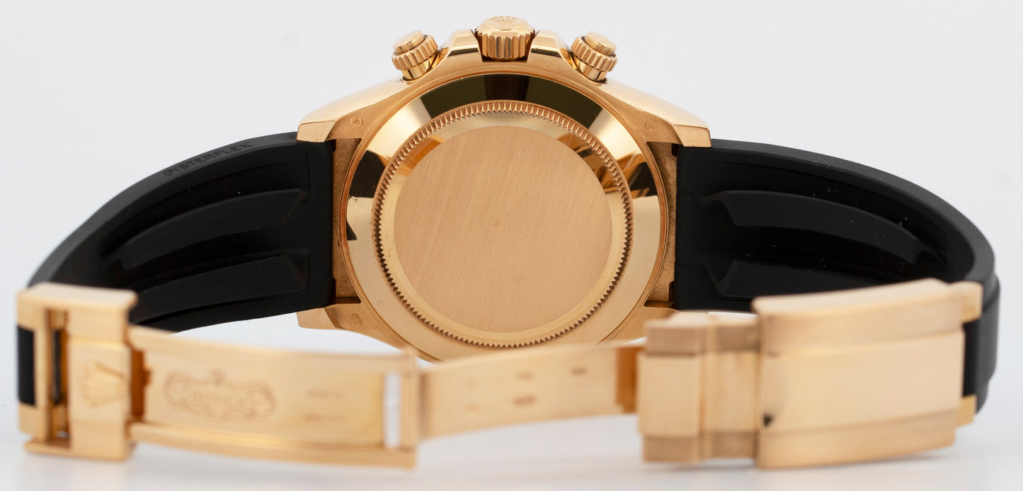 PAPERS Rolex Daytona PIKACHU Champagne 18K YML Oysterflex Watch 116518 LN BOX