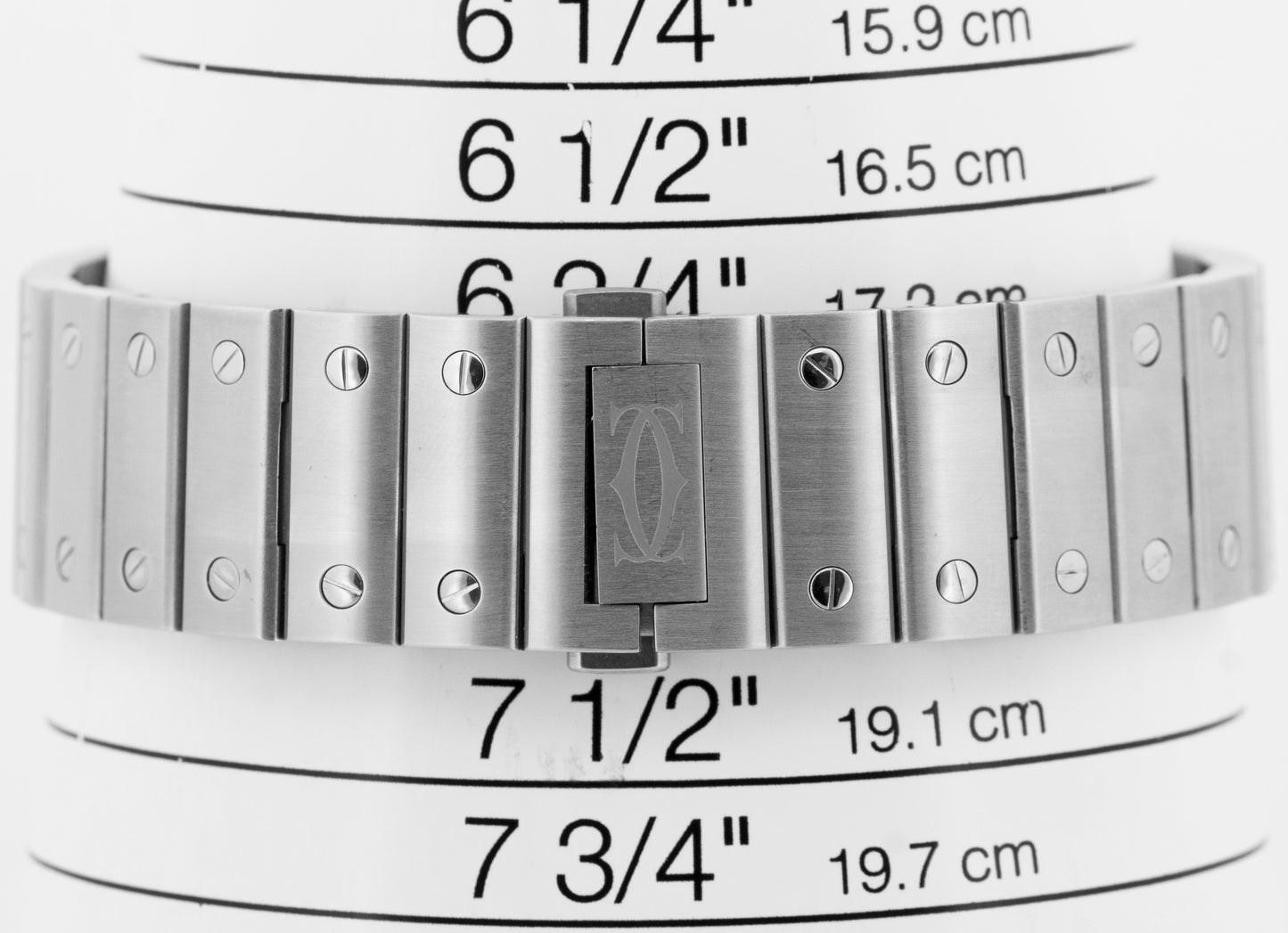 Cartier Santos Large 39.8mm BROWN 4072 WSSA0064 Stainless Steel Watch BOX