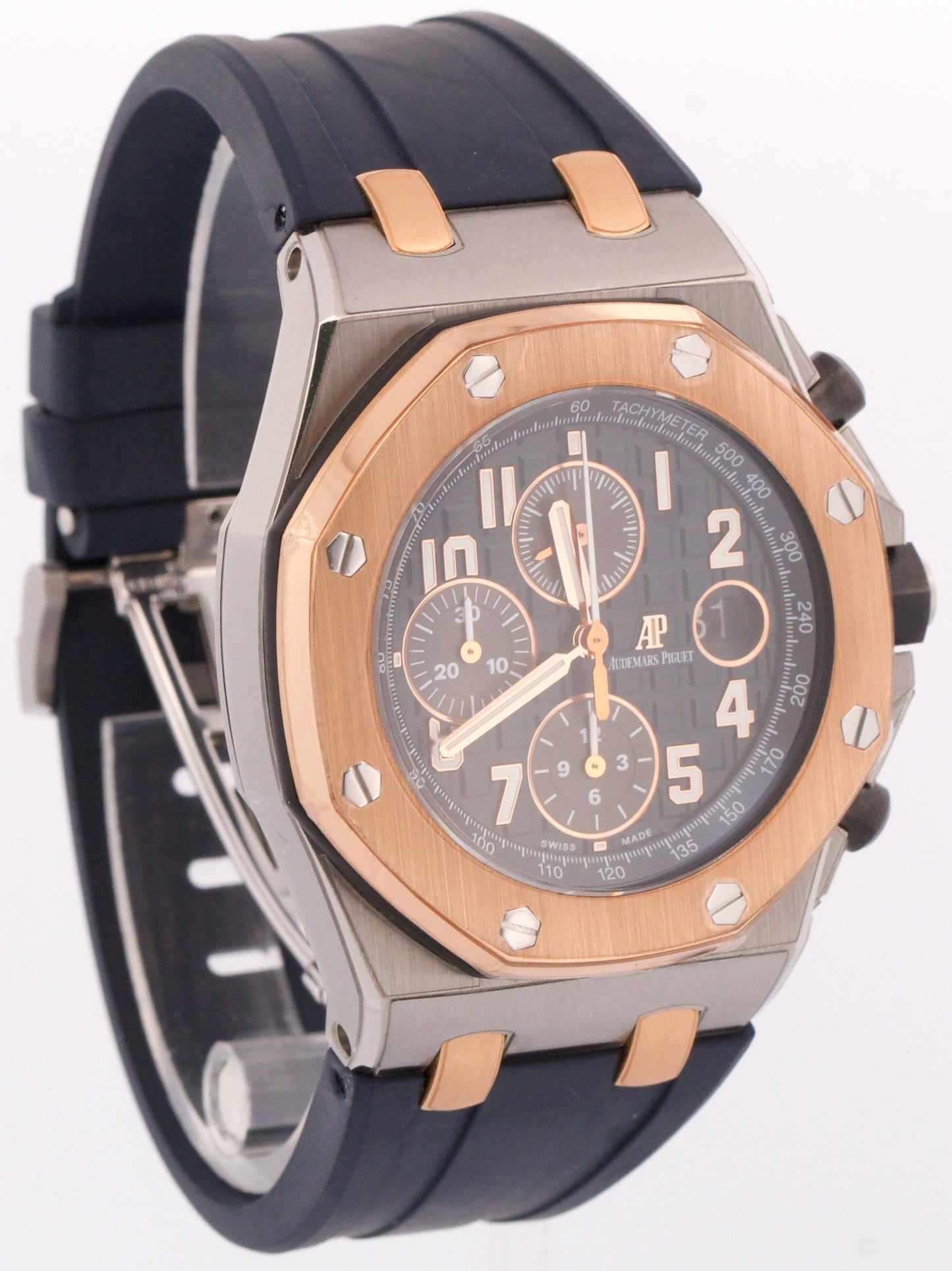 Audemars Piguet Royal Oak Offshore 18K Rose Gold BLUE Bucherer 42mm 26471SR BOX