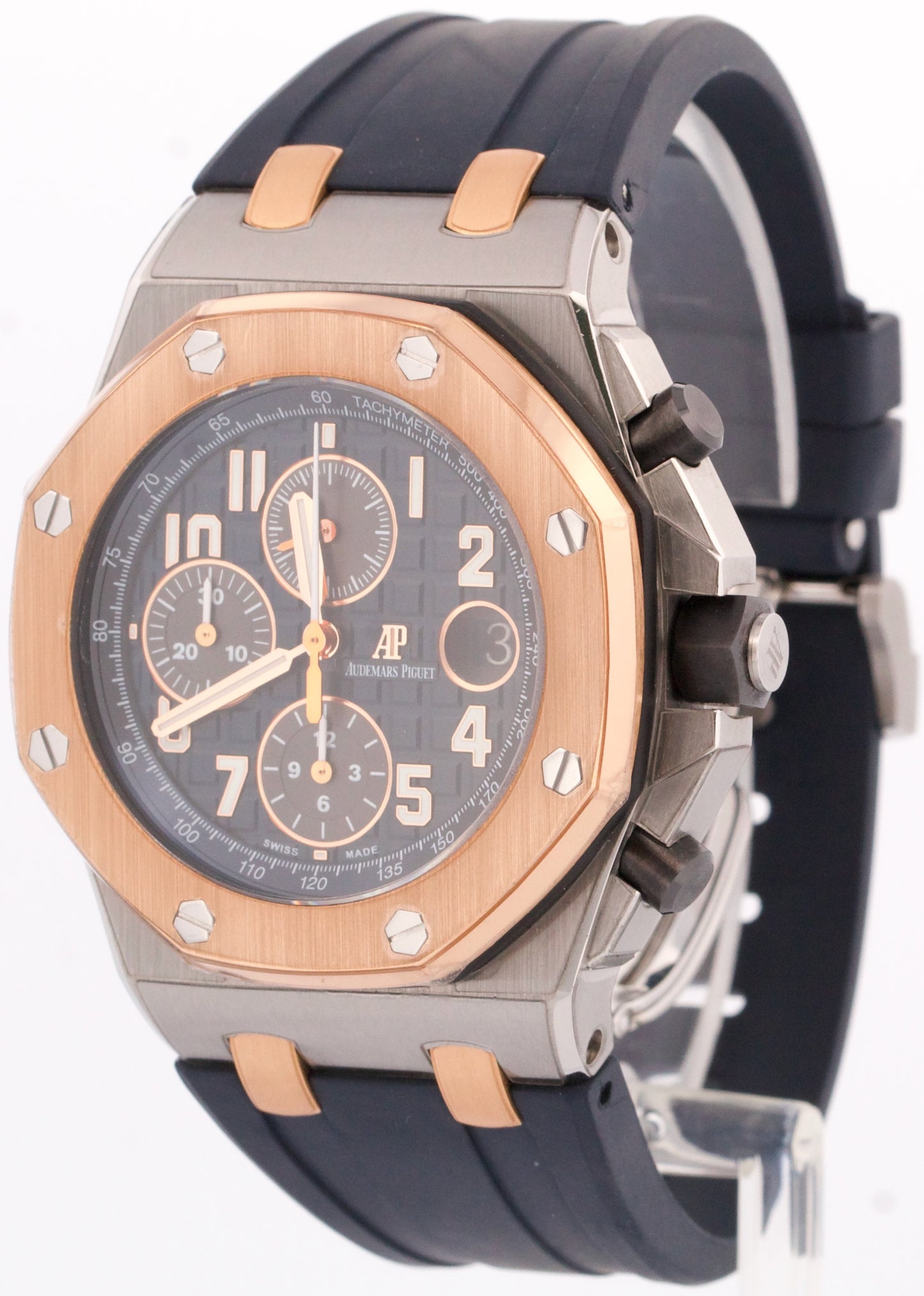 Audemars Piguet Royal Oak Offshore 18K Rose Gold BLUE Bucherer 42mm 26471SR BOX
