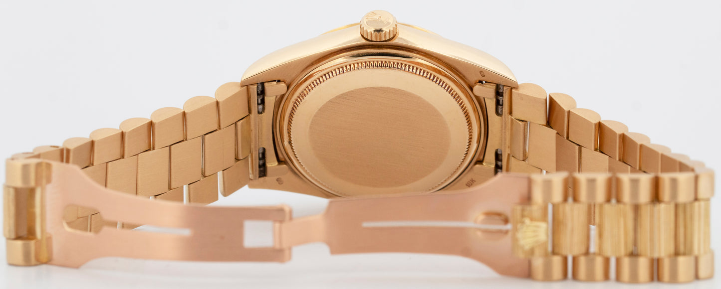 Rolex Day-Date President MOTHER OF PEARL Diamond Bark 36mm 18K Gold Watch 1803