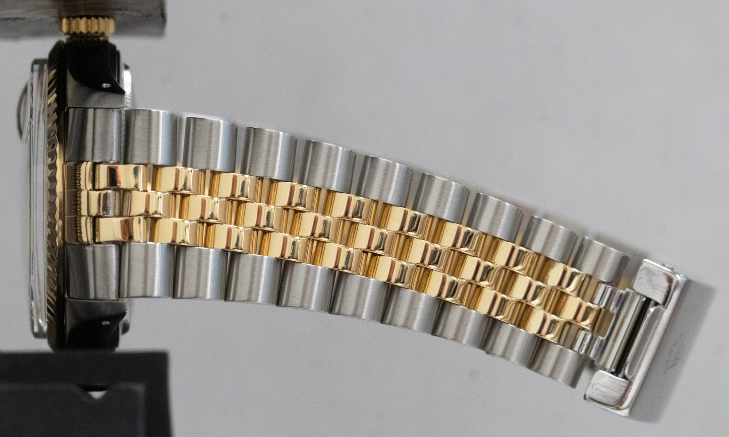 Rolex DateJust 36mm Champagne Two-Tone 18K Yellow Gold Steel JUBILEE Watch 16013