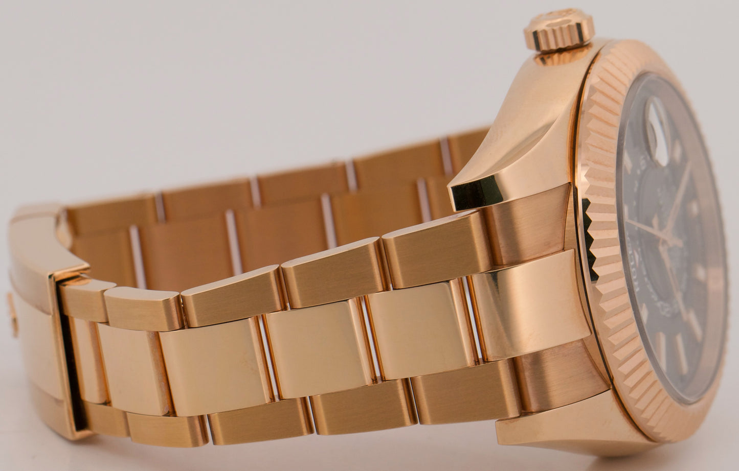 2016 Rolex Sky-Dweller 18K Rose Gold Slate Rhodium Oyster 42mm 326935 Box Papers