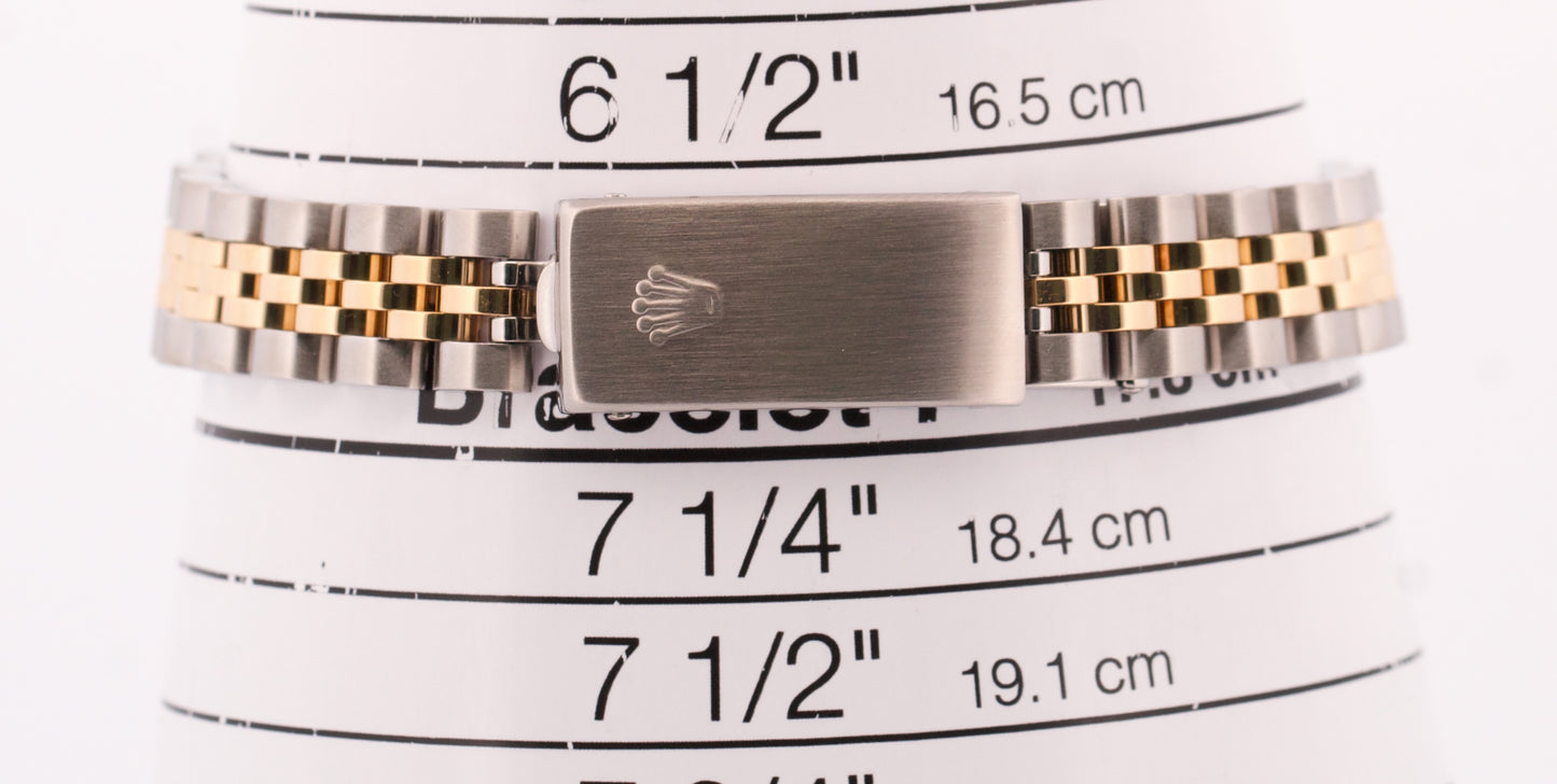 Ladies Rolex DateJust FACTORY MOTHER OF PEARL RUBY 18K 26mm JUBILEE 79173 BOX