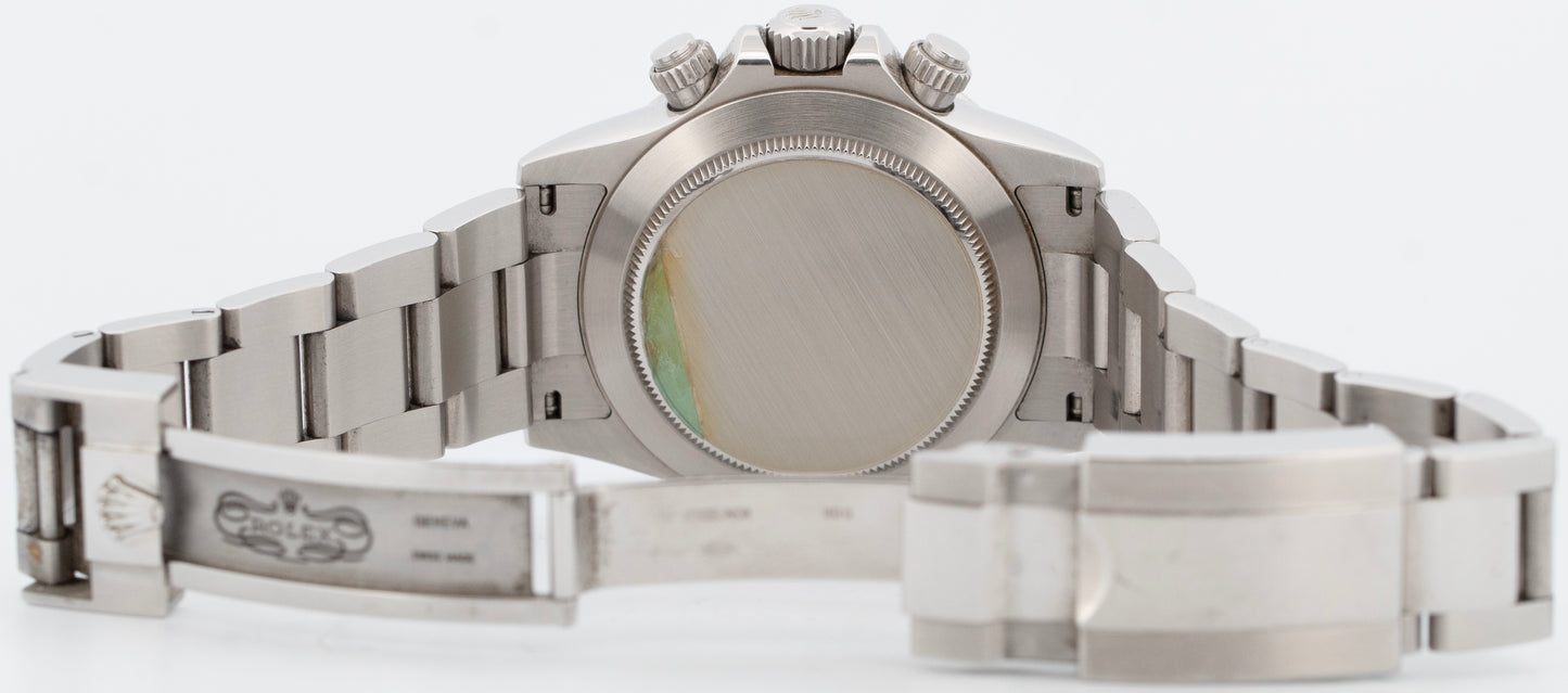 PAPERS Rolex Daytona Cosmograph CHROMALIGHT 'APH' WHITE Dial 40mm 116520 BOX