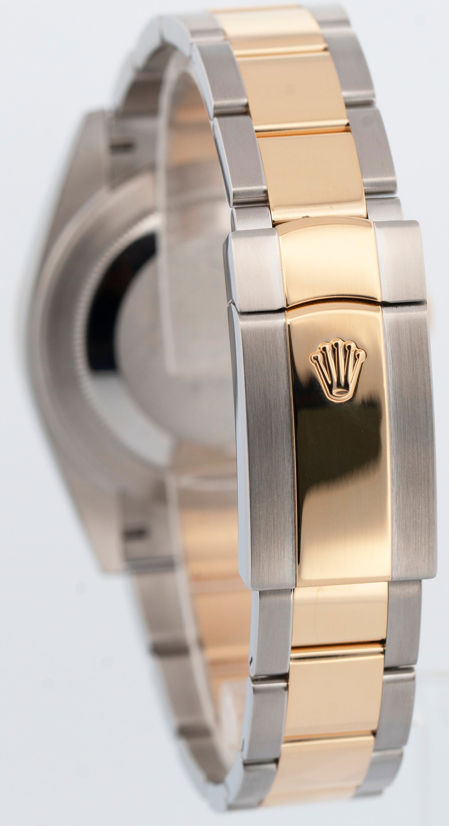 PAPERS Rolex DateJust 41mm BLACK DIAMOND Two-Tone Gold Oyster Watch 126333 BOX