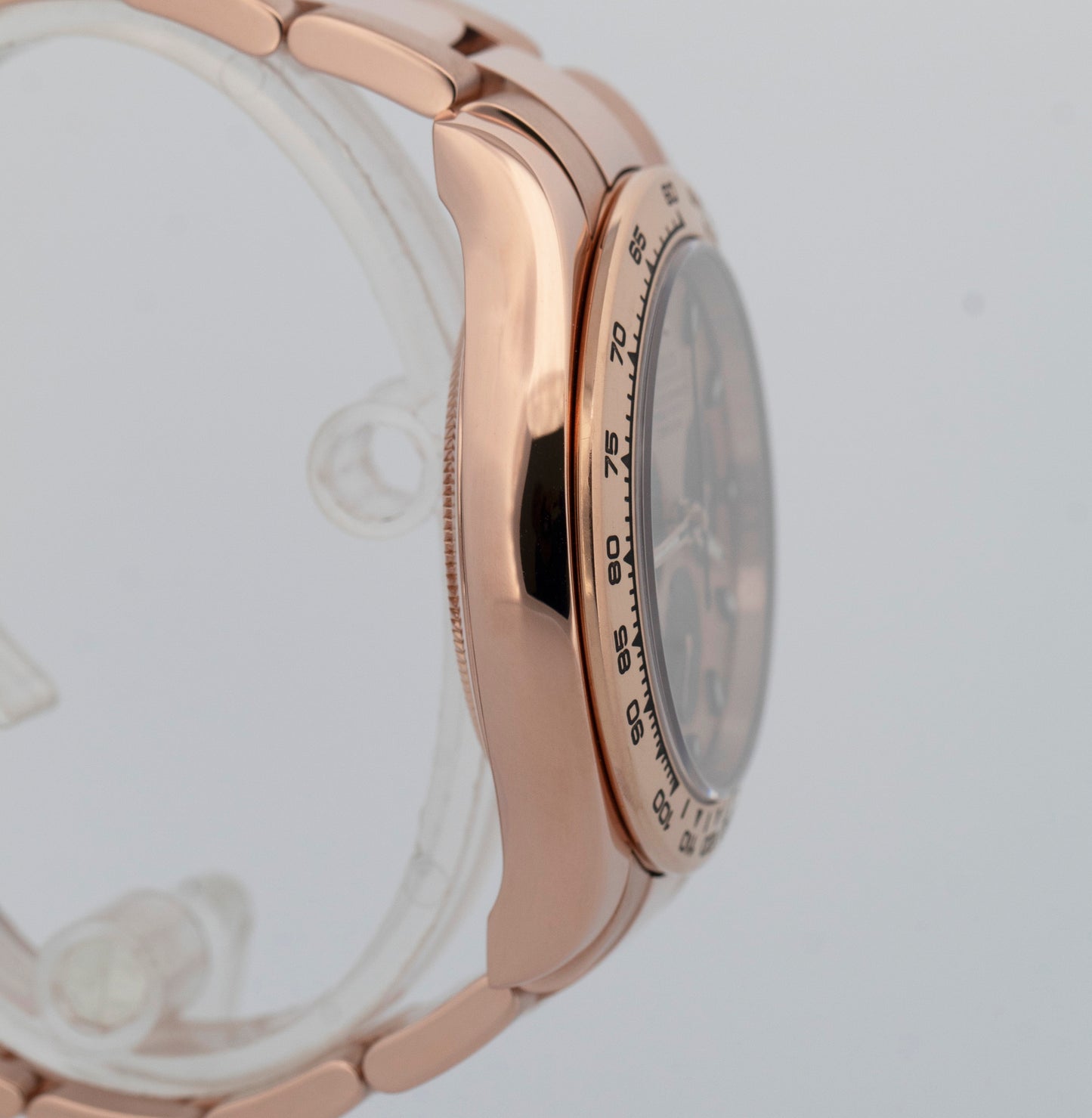 PAPERS Rolex Daytona SUNDUST 40mm 18K Rose Gold Watch Chronograph 116505 BOX