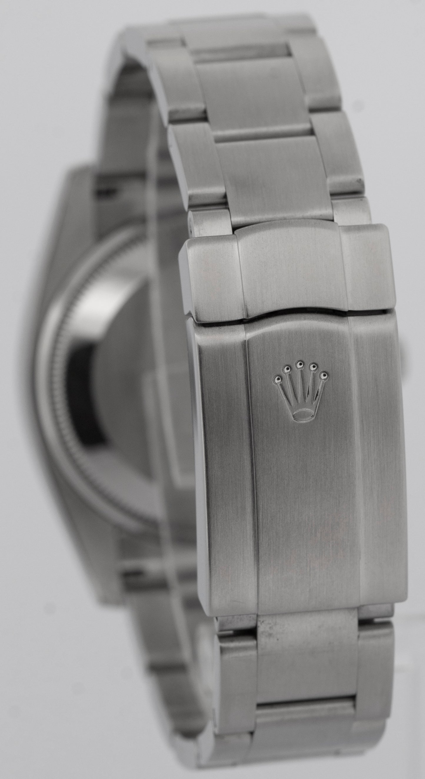 2012 PAPERS Rolex Air-King BLUE 3-6-9 Stainless Steel 34mm Watch 114200 BOX