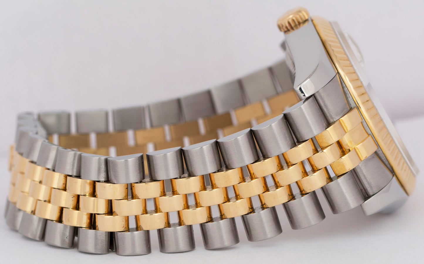 Rolex DateJust 36mm CHAMPAGNE Fluted Two-Tone JUBILEE 18K Gold 116233 Watch