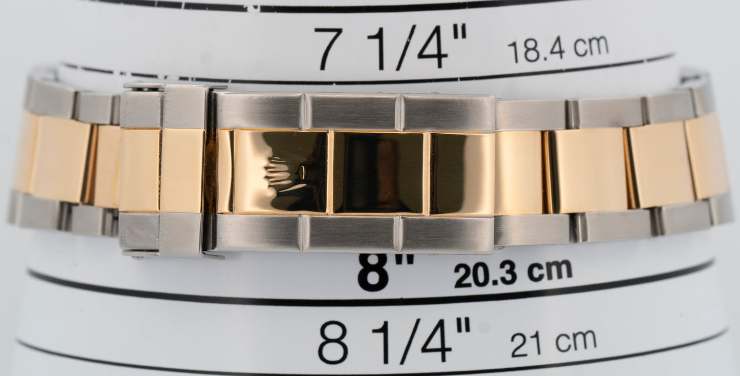 Rolex Submariner Date 40mm BLUE Two-Tone 18K Gold Stainless Steel 16613 Watch