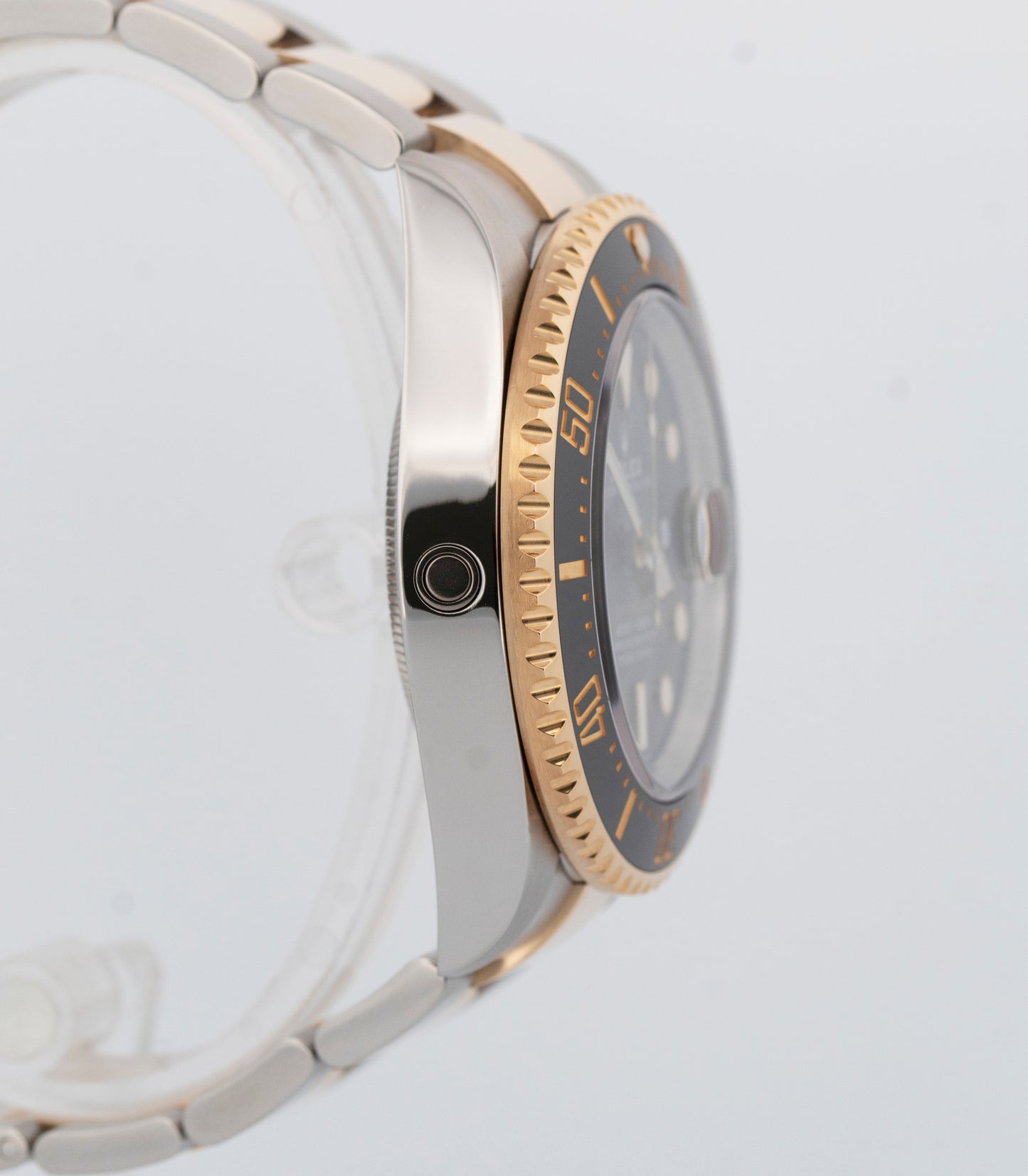 PAPERS Rolex Sea-Dweller 43mm Two-Tone 18K Gold Stainless Black 126603 Watch BOX