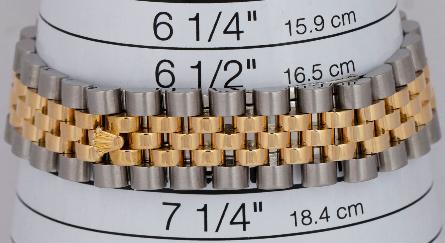 Rolex DateJust 36mm CHAMPAGNE Fluted Two-Tone JUBILEE 18K Gold 116233 Watch