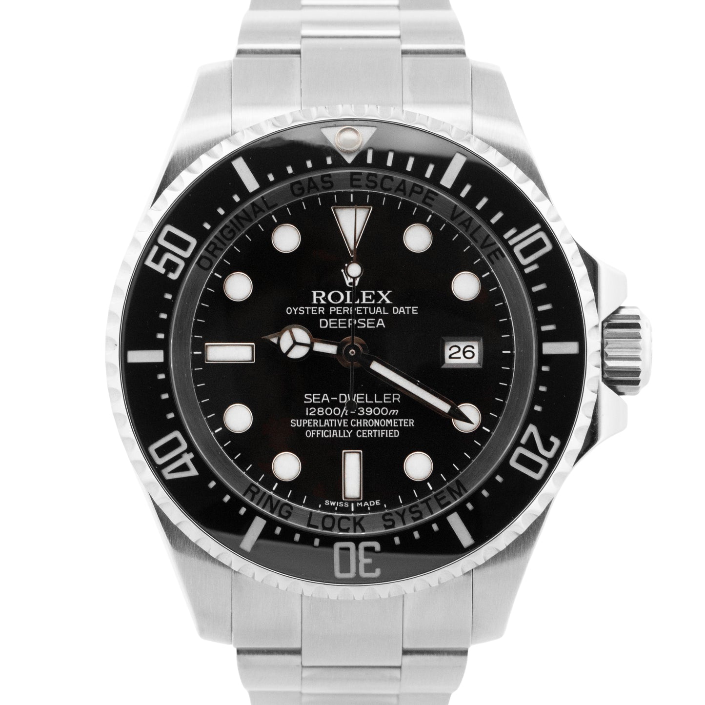 PAPERS Rolex Sea-Dweller Deepsea 44mm BLACK Dive Steel Ceramic Watch 116660 BOX