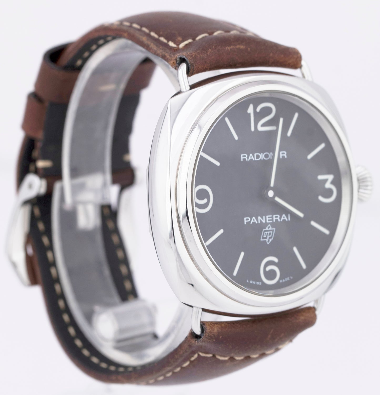 Panerai Radiomir Base Logo PAPERS PAM00753 OP7160 Stainless 45mm Brown Watch B+P