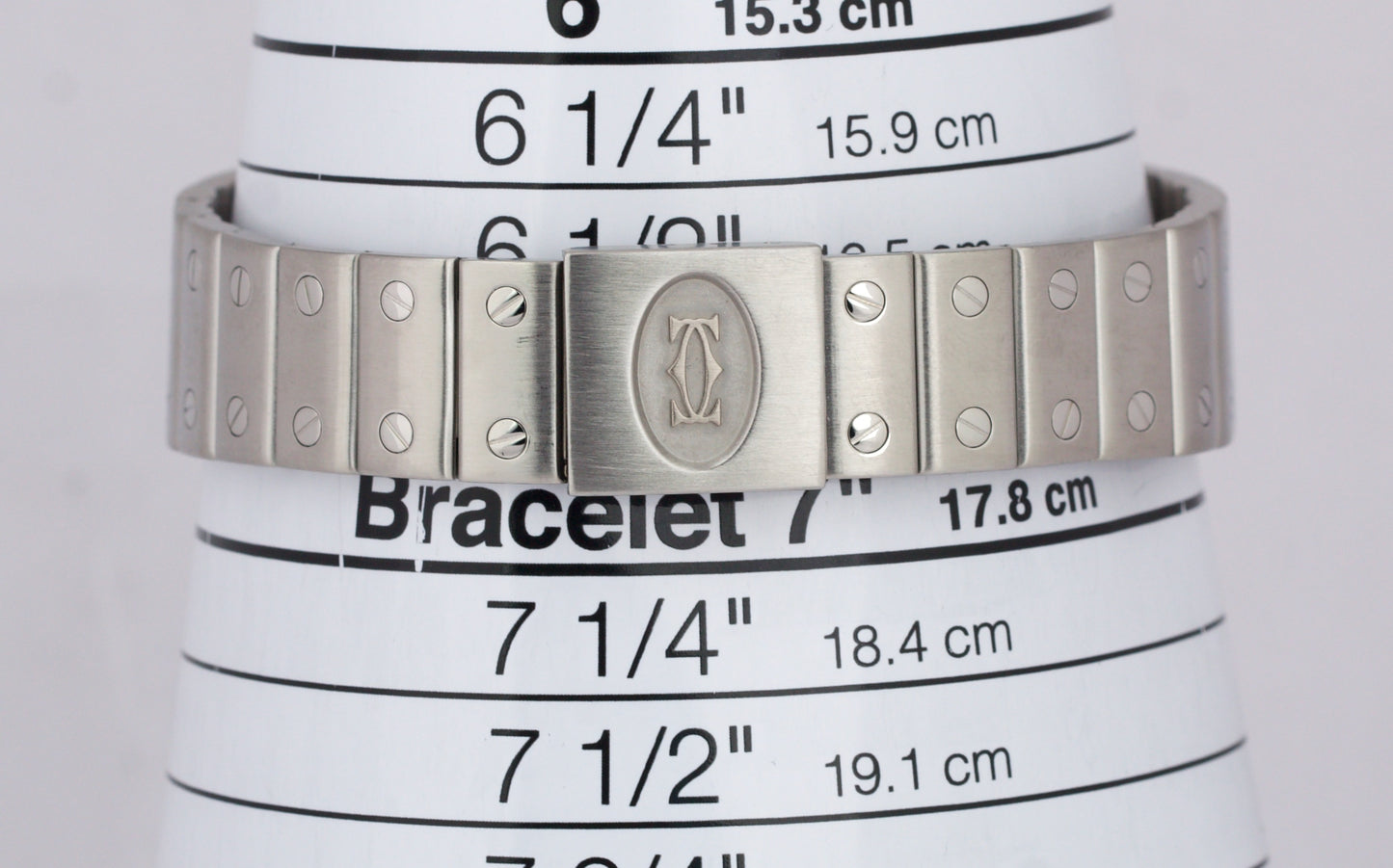MINT Cartier Santos Galbee PATINA Ivory Stainless Steel 29mm Quartz Watch 987901
